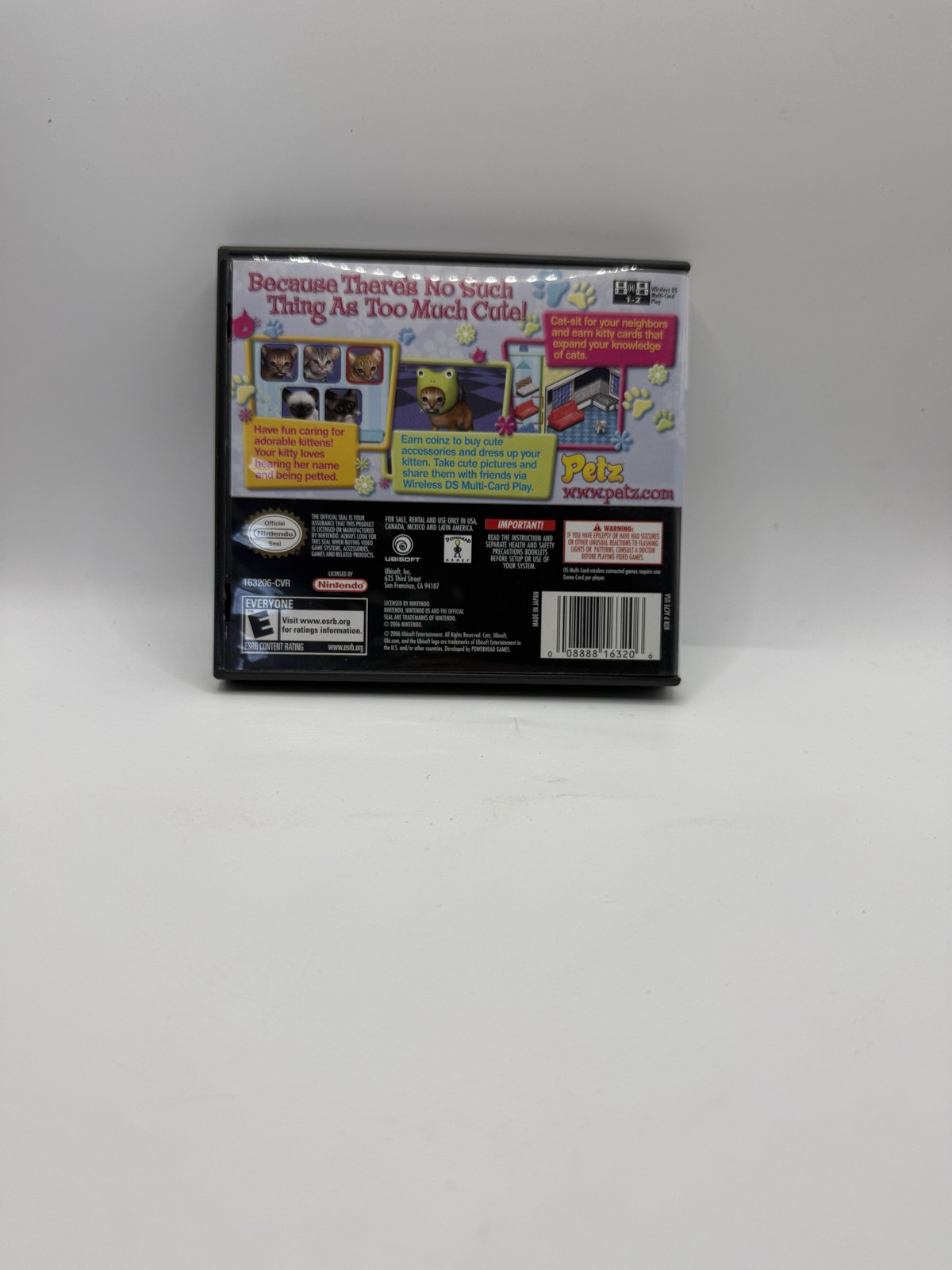 Petz Catz 2 Nintendo DS Game Complete CIB Everyone Ubisoft Virtual Pet Sim TEST