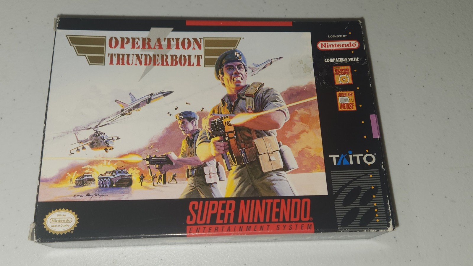 Operation Thunderbolt Super Nintendo SNES CIB