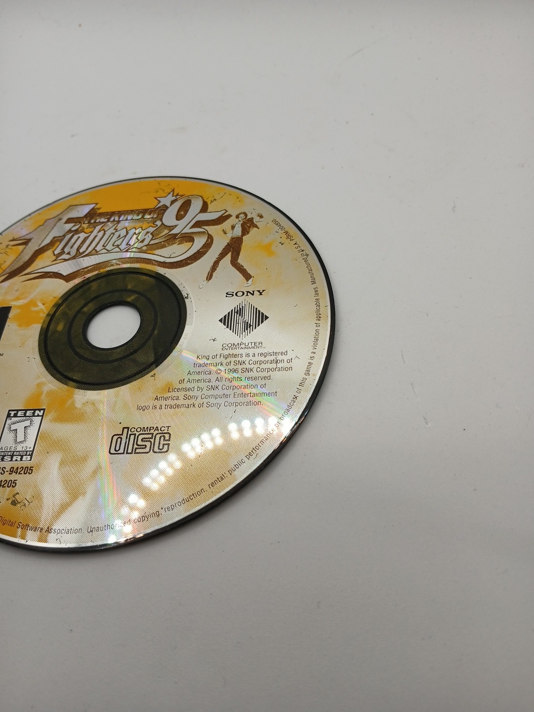 The King of Fighters 95 PS1 (Sony PlayStation 1, 1996) DISC ONLY Medium/Heavy