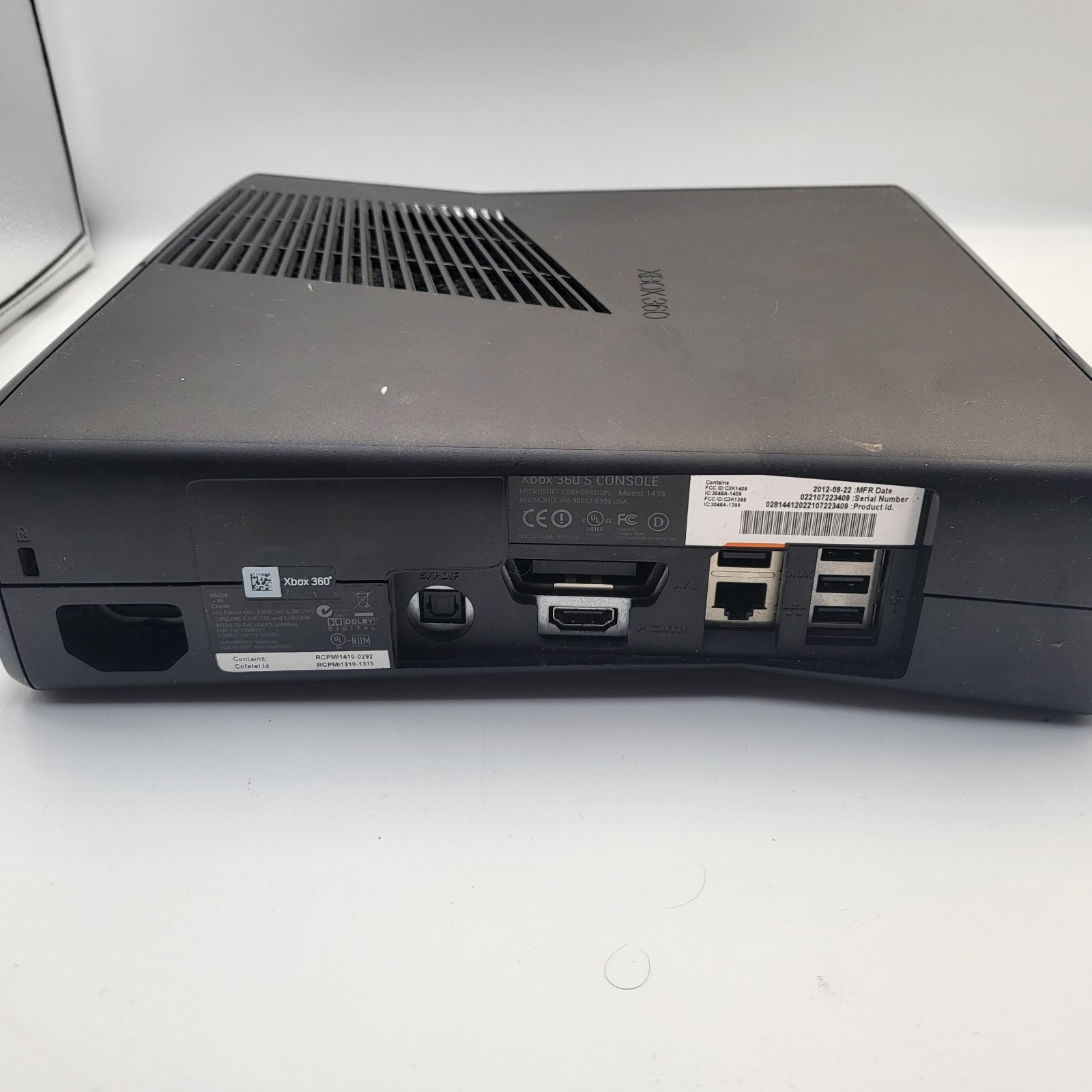 UNTESTED NOT SURE IF WORKS Xbox 360 S Slim 4GB Console Matte Black
