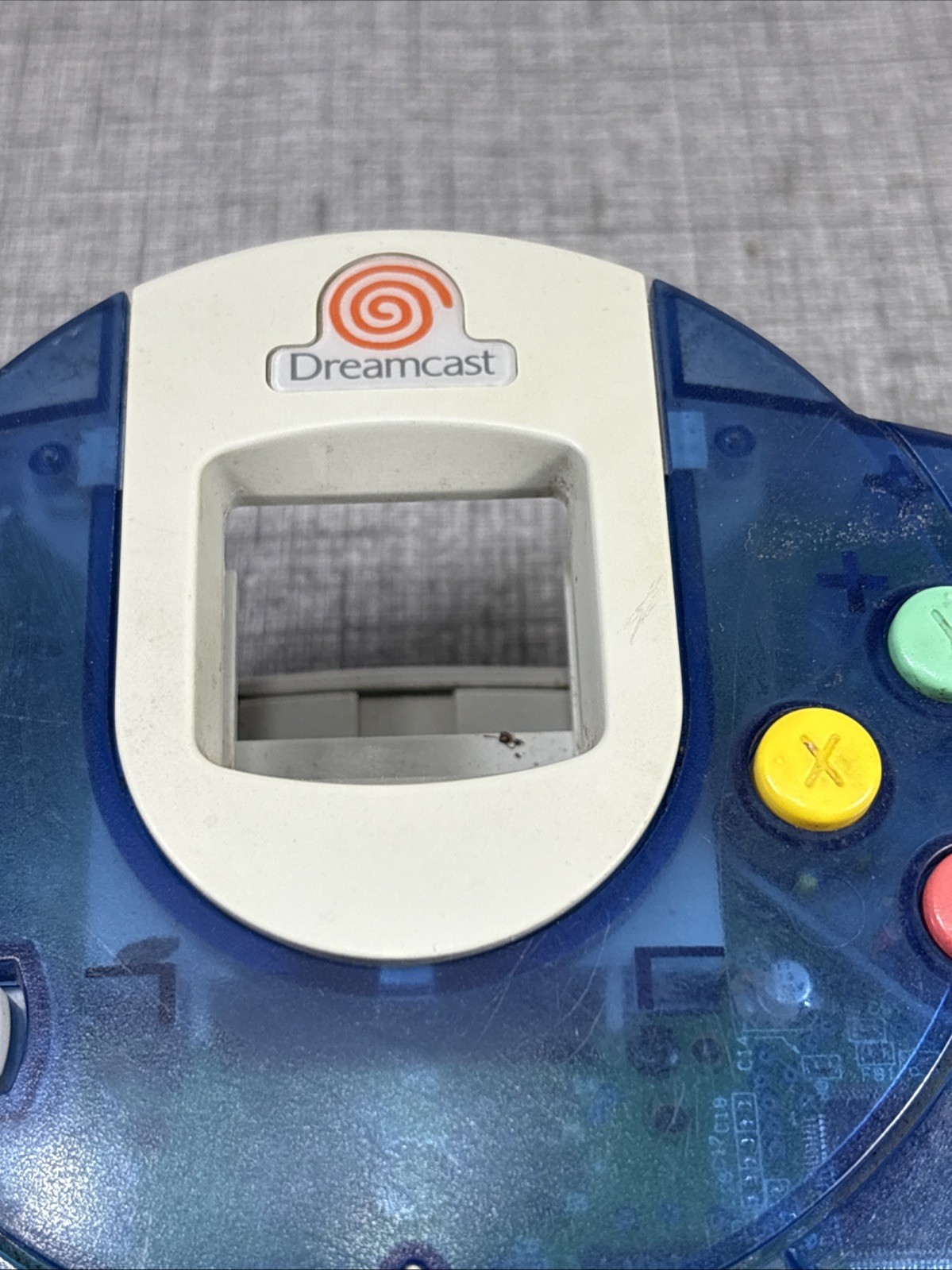 Sega Dreamcast Translucent Blue Controller HKT-7700 Tested & Works Free S&H