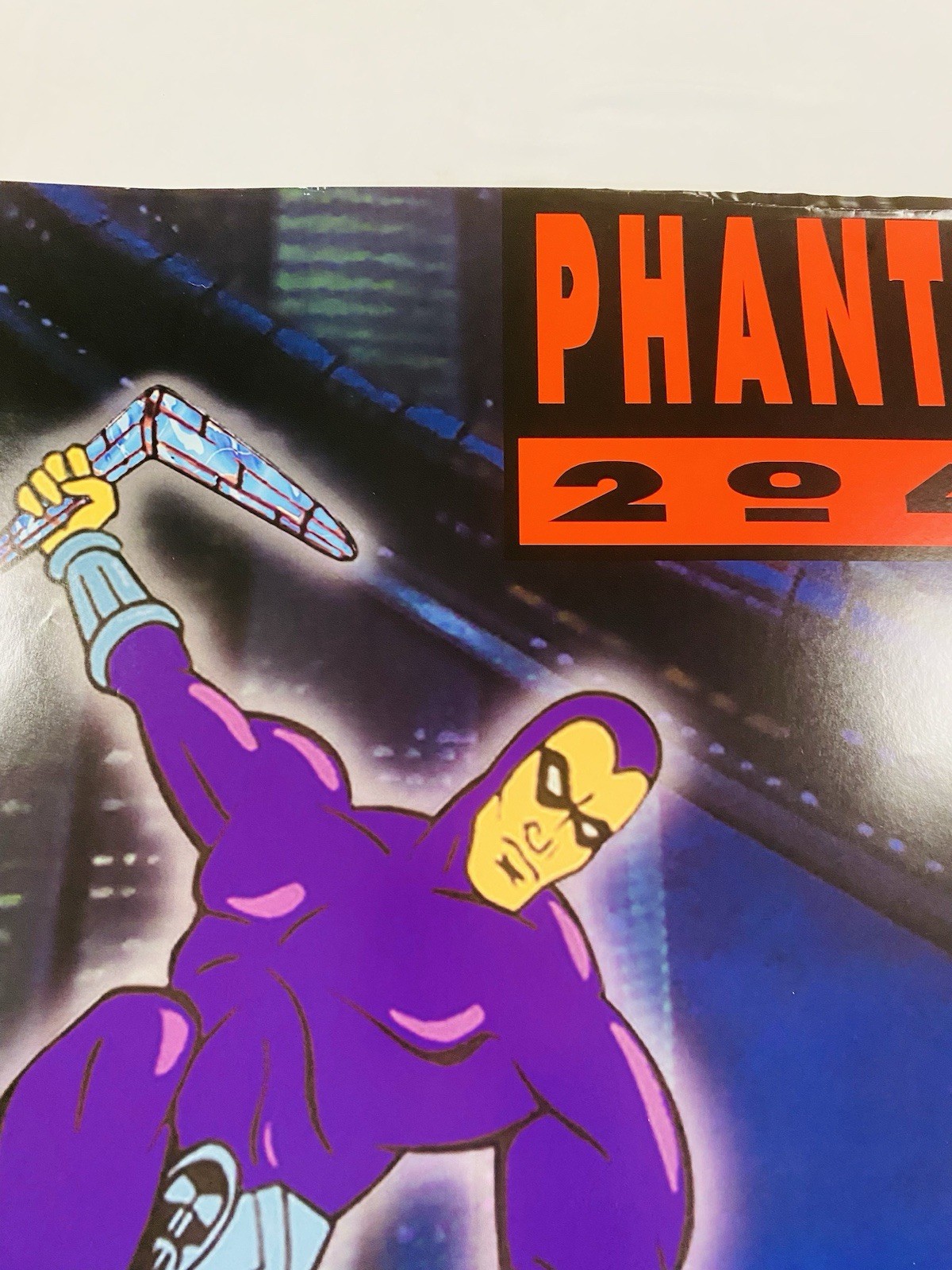 RARE 1995 PHANTOM 2040 ORIGINAL ROLLED 26×38” STORE PROMO POSTER SNES SEGA