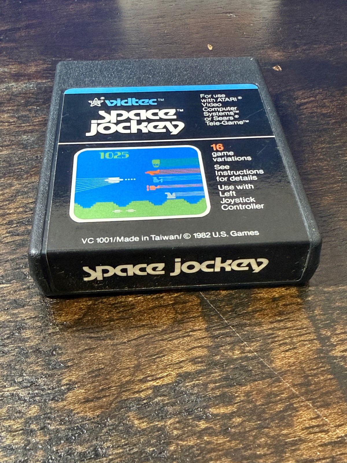 Atari 2600 – Space Jockey – 1982 Vidtec Video Game Cartridge & Manual