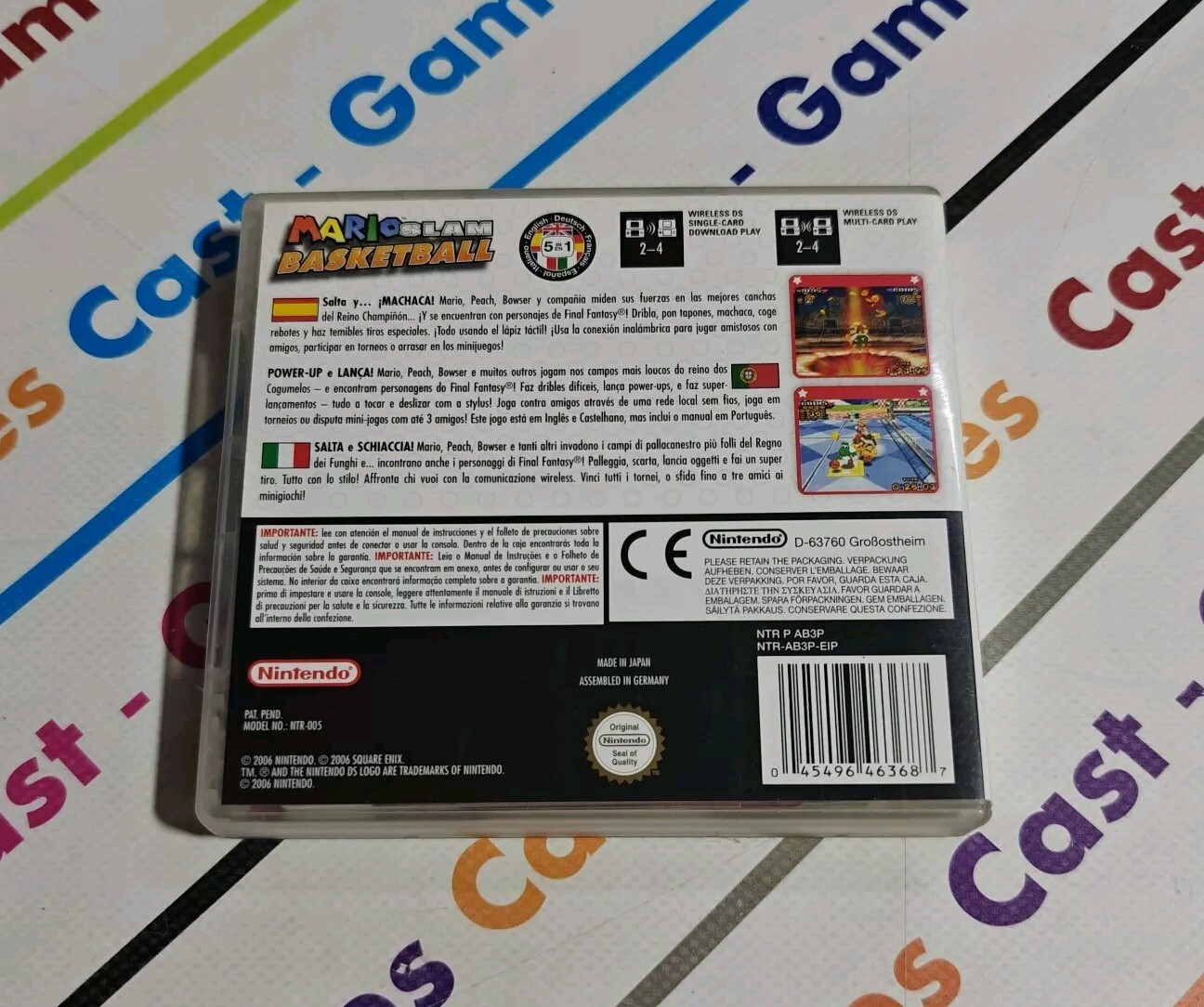 MARIO SLAM BASKETBALL NINTENDO DS 2DS 3DS ITALIAN VERSION MINT COMPLETE