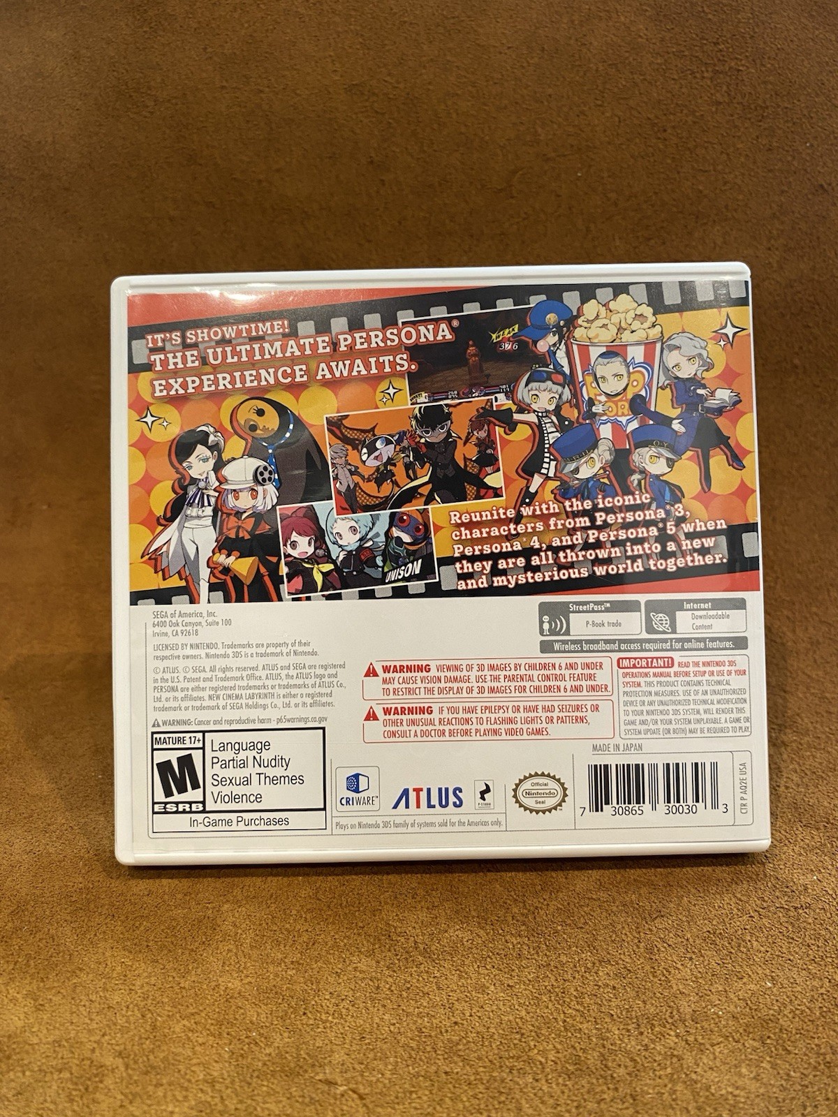 Persona Q2: New Cinema Labyrinth (Nintendo 3DS, 2019) CIB – EXCELLENT CONDITION!