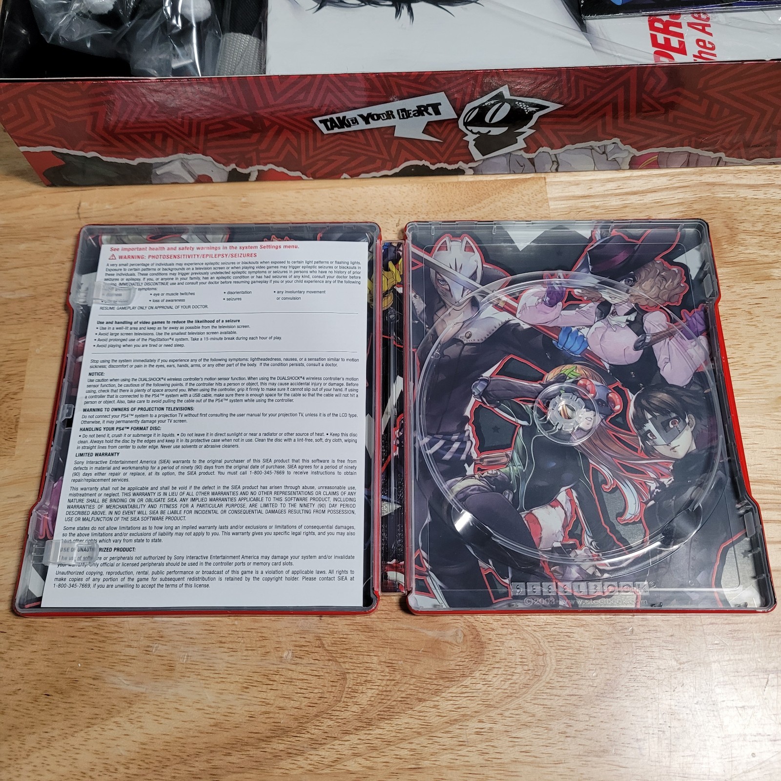 Persona 5: Take Your Heart Premium Edition PS4 PlayStation 4 CIB No Game Disc