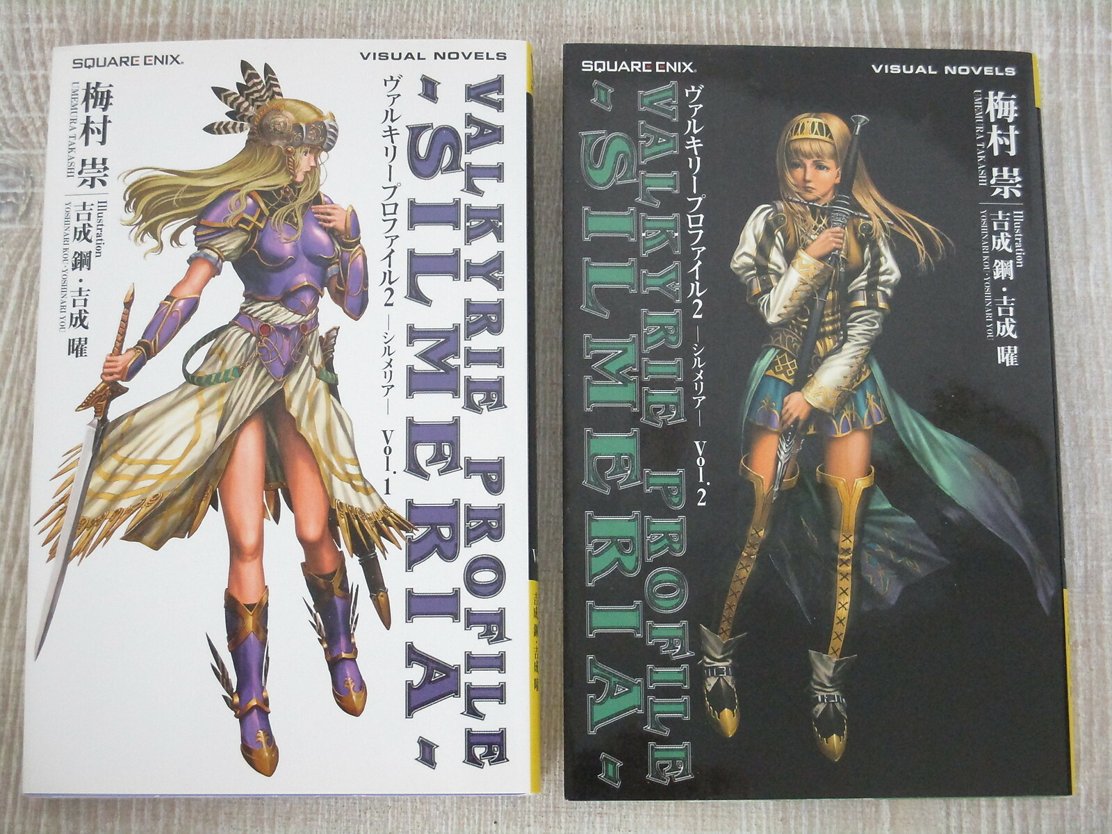 VALKYRIE PROFILE SILMERIA Novel Complete Set 1&2 TAKASHI UMEMURA PS2 Book SE