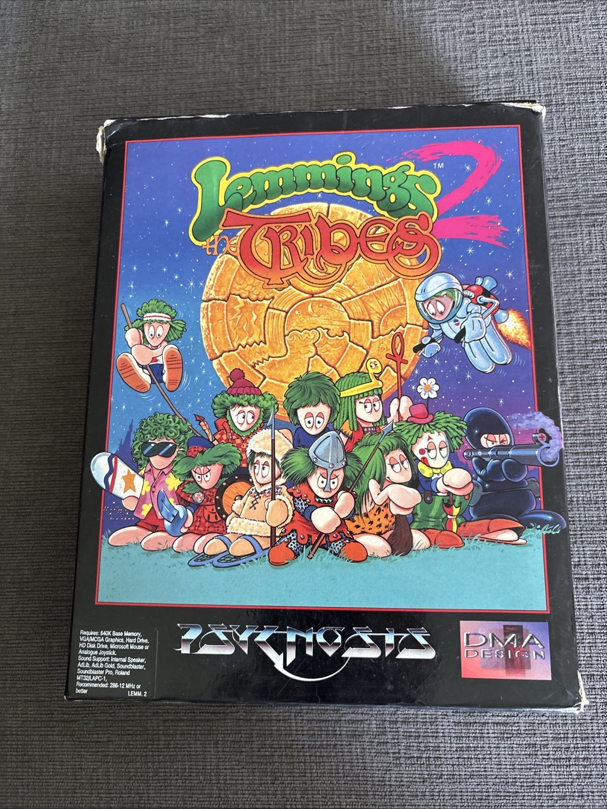 Lemmings 2: Tribes – Big Box – PC – 3.5″ Floppy Disks – RARE! – Great Condition