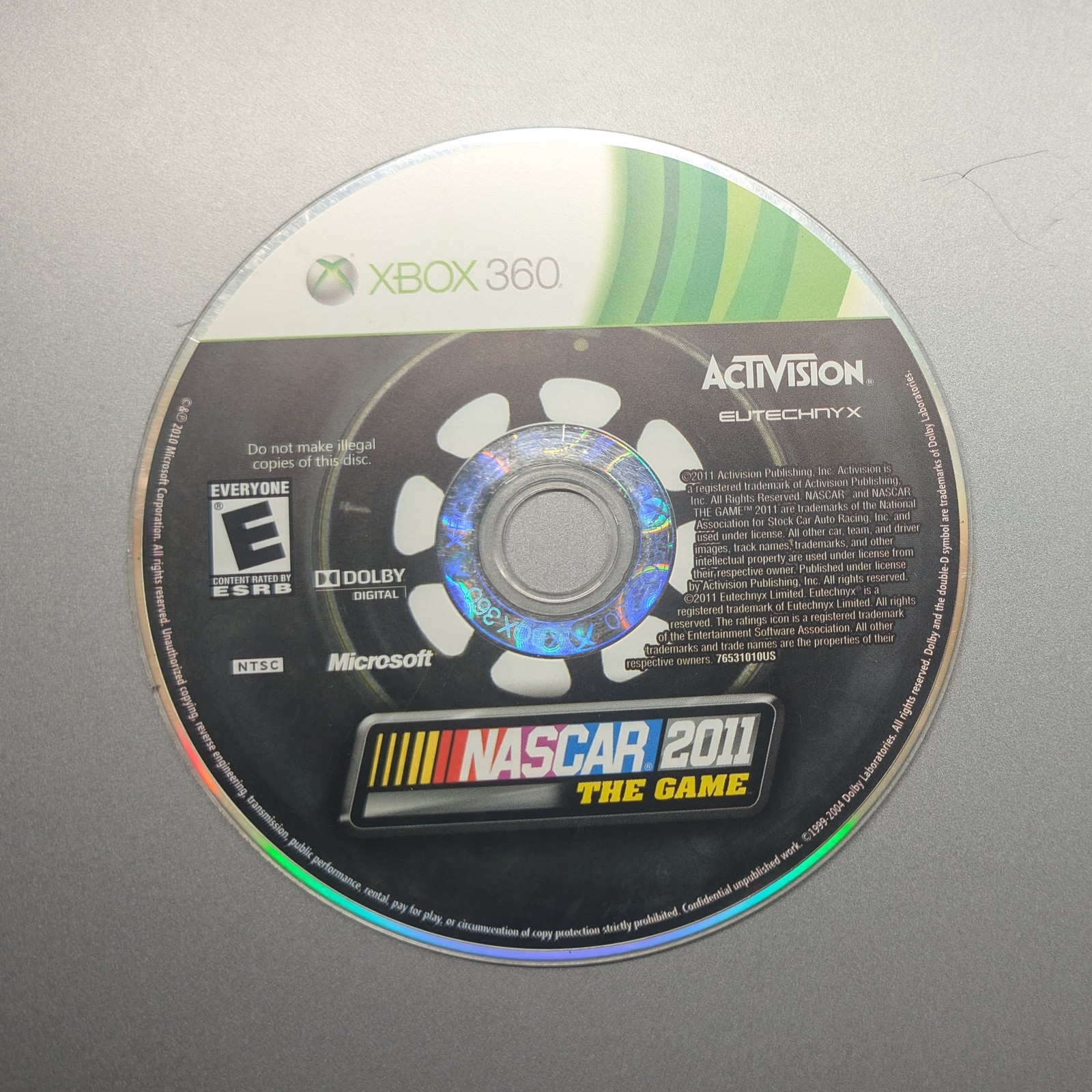 NASCAR The Game 2011 (Xbox 360) – no tracking