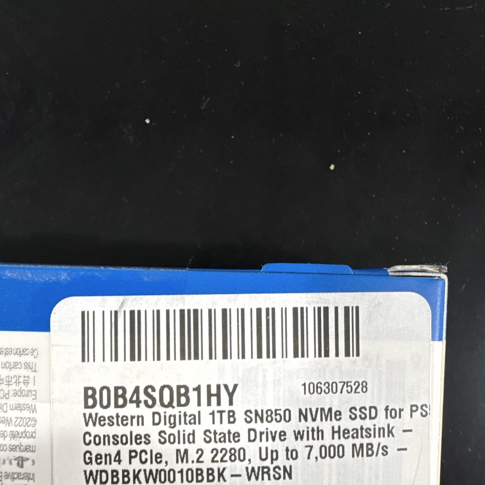 Western Digital WD_BLACK SN850 1TB NVMe M.2 SSD w/ Heatsink for PS5
