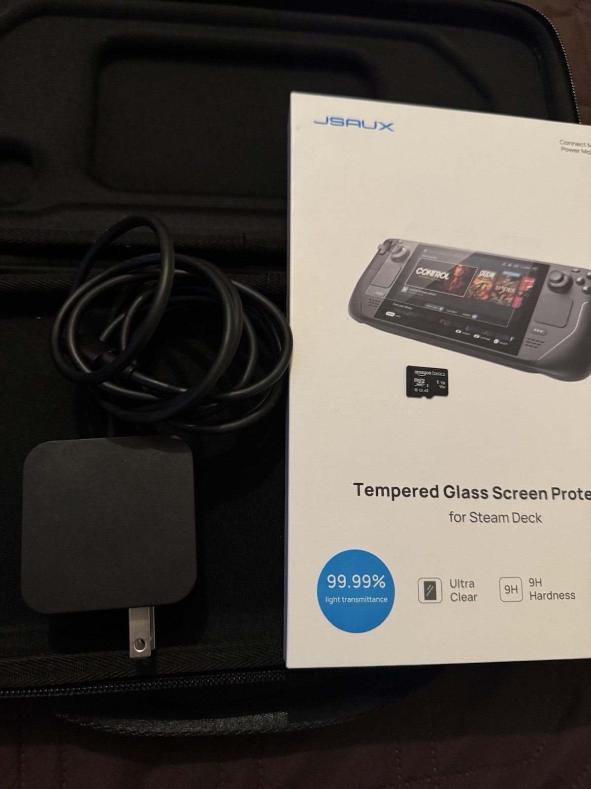 Valve Steam Deck Handheld Console Black w/ Case, Charger & 1TB microSD