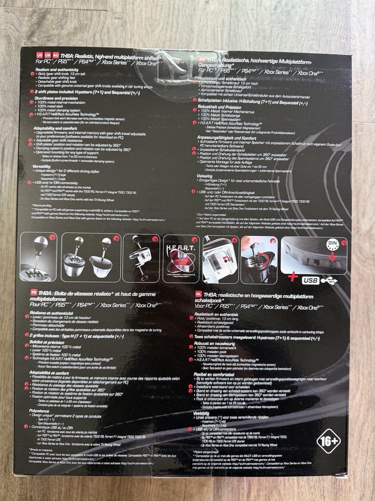 Thrustmaster TH8A Multi-Platform Add-On Shifter for PC PS5 PS4 Xbox NEW NIB