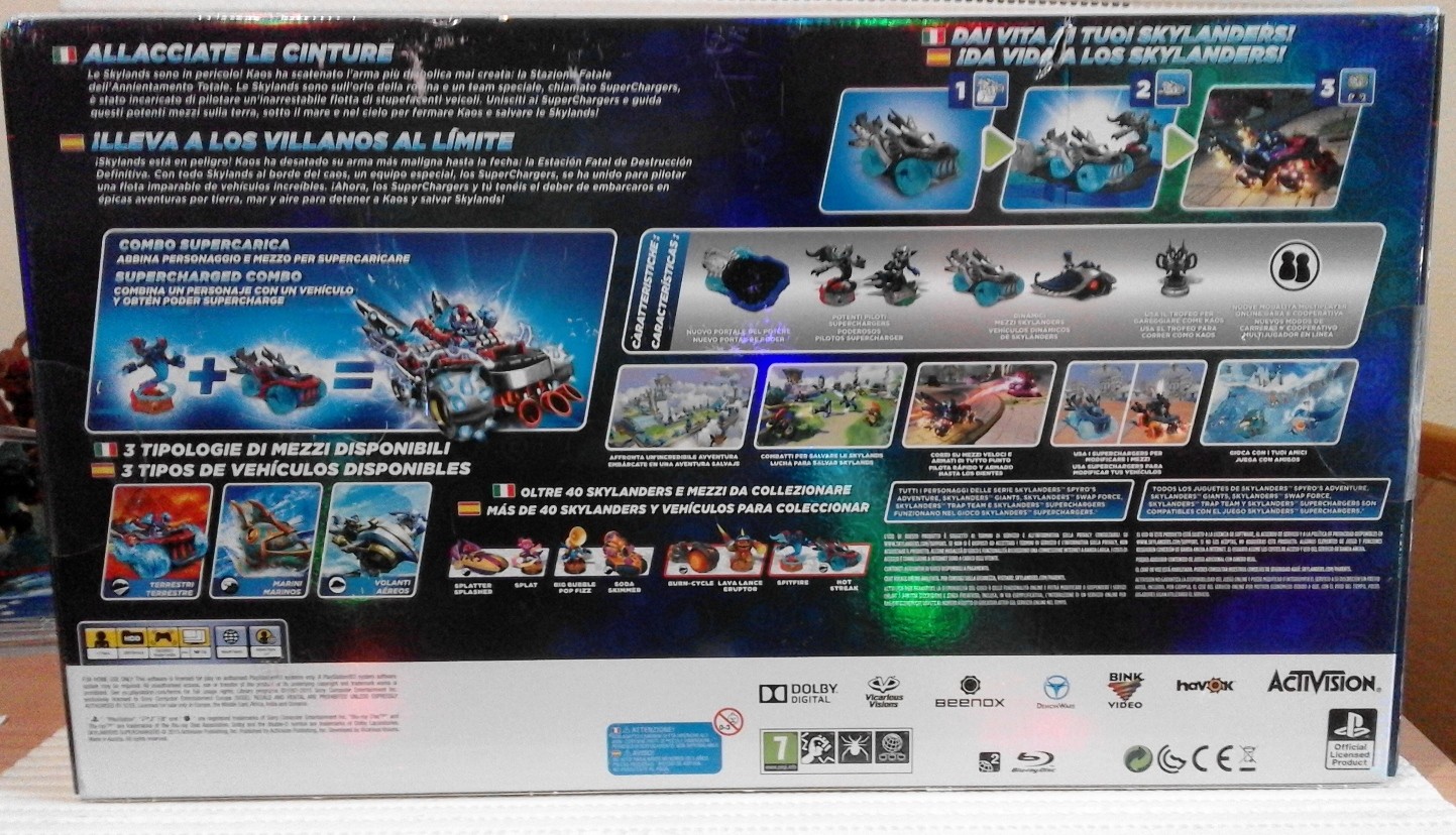 Skylanders SuperCharger Dark Edition Starter Pack per Play Station 3 nuova