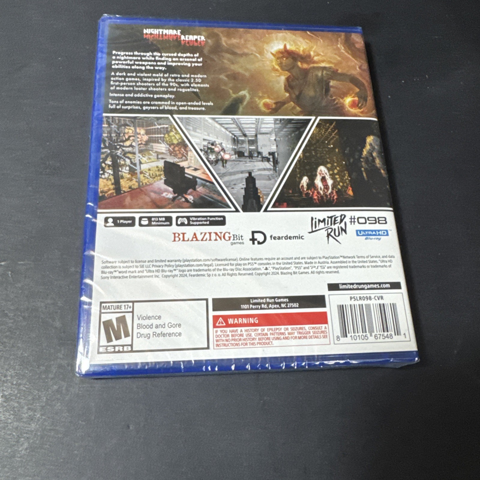 Nightmare Reaper PS5 Brand New Game (US 2024 Shooting) PlayStation 5