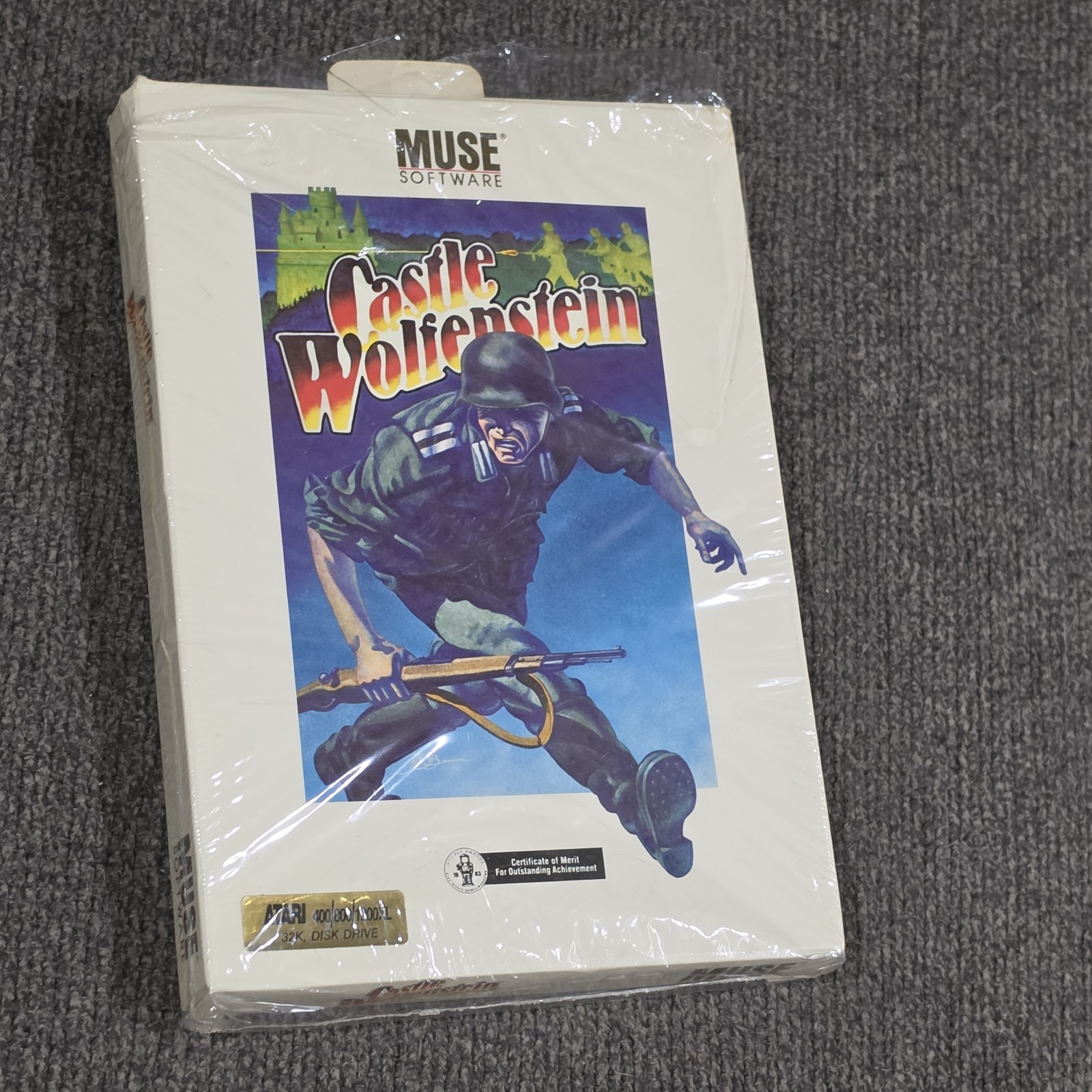 Castle Wolfenstein ATARI 400/800/1200XL Floppy Disk COMPLETE IN BOX TESTED