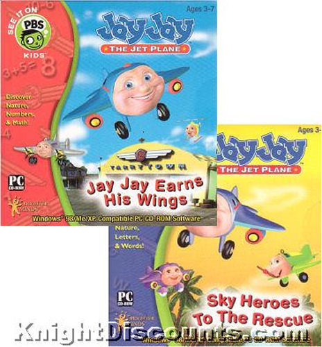 Jay Jay Jet Plane SKY HEROES & EARNS WINGS PC Mac 2xPak