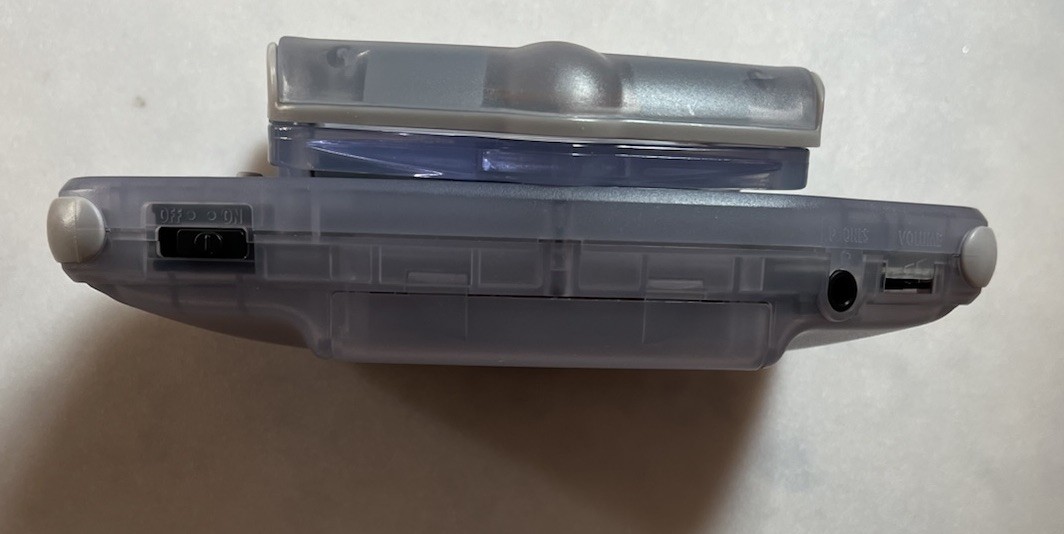 Nintendo Game Boy Advance Glacier Console AGB 001 Mad Cats Screen Mag Light