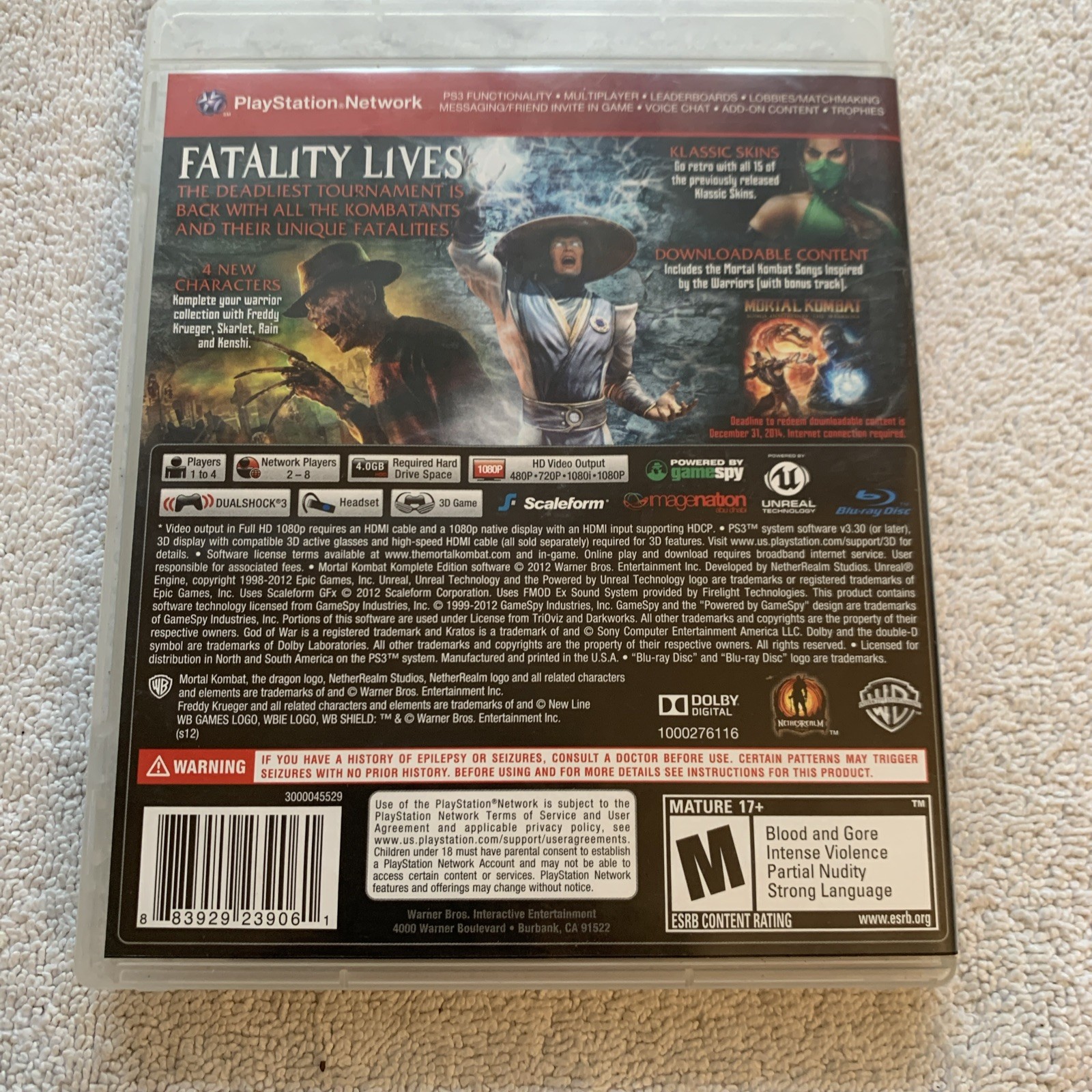 Mortal Kombat — Komplete Edition (Sony PlayStation 3, 2012)