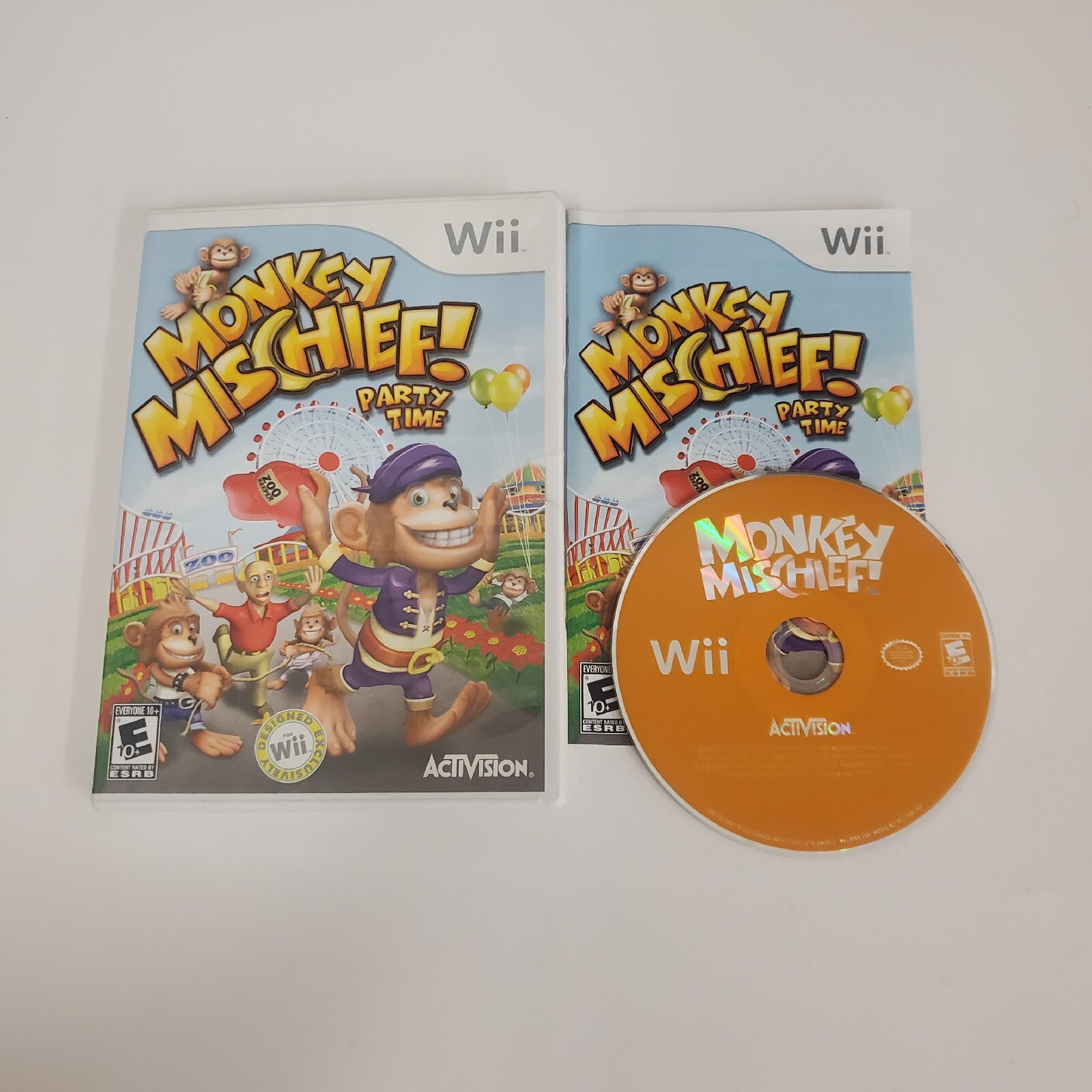 Monkey Mischief! – Nintendo Wii – Complete w/ Manual – Tested – Free Shipping