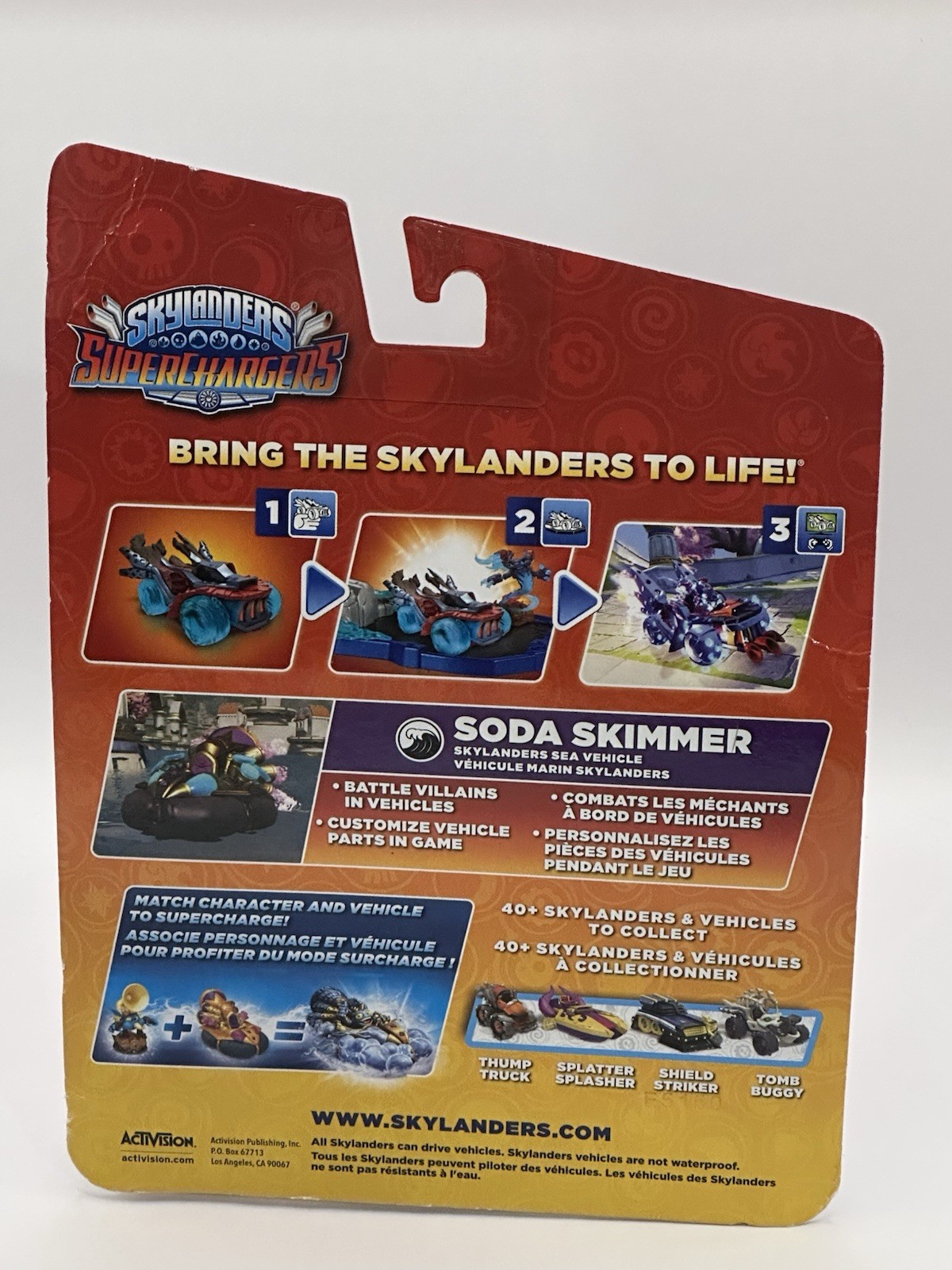 Skylanders Superchargers 1 Character And 2 Vehicles In Box Lot