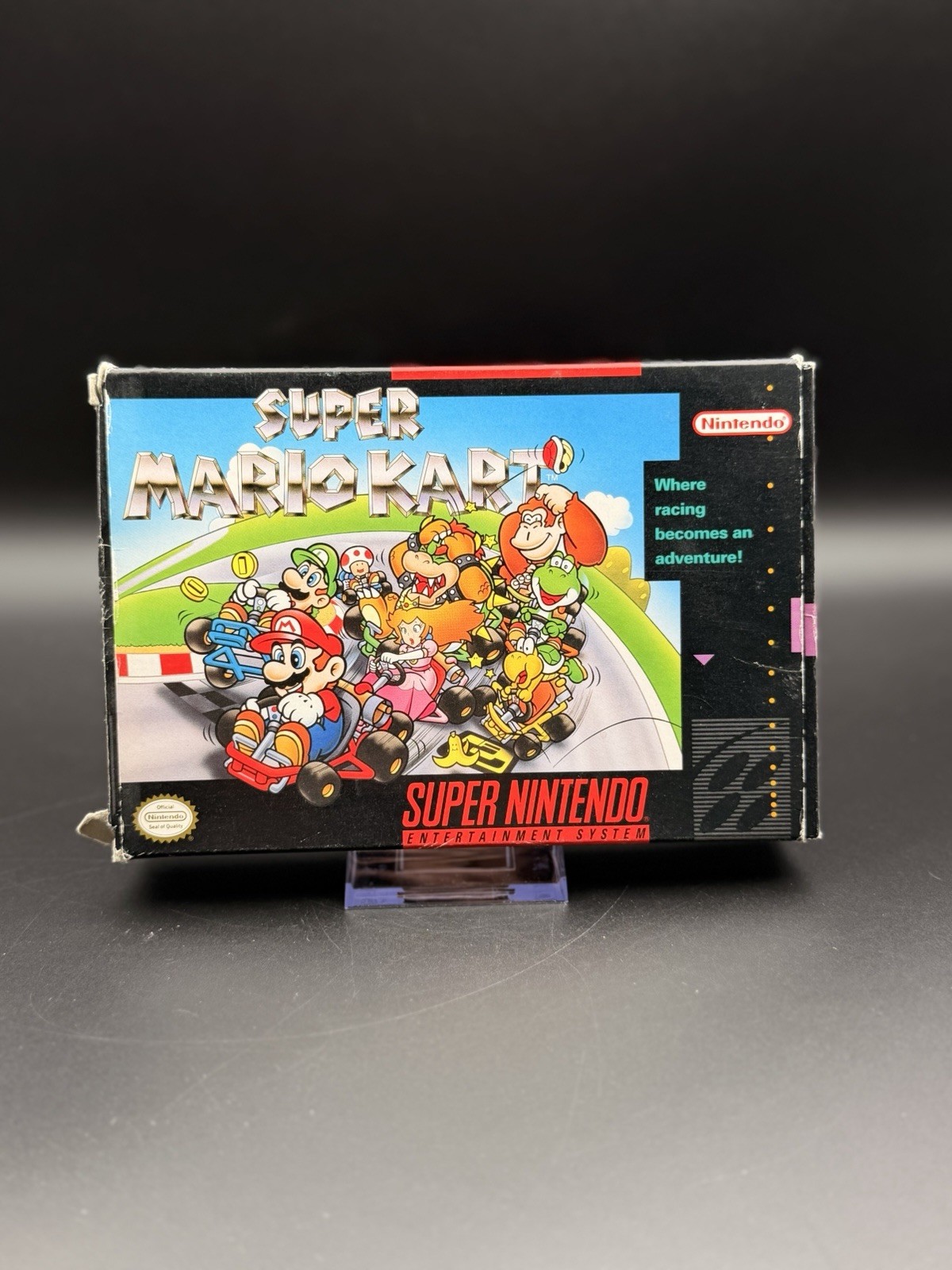 Super Mario Kart (Nintendo SNES, 1992) CIB Game, manual, box Tested