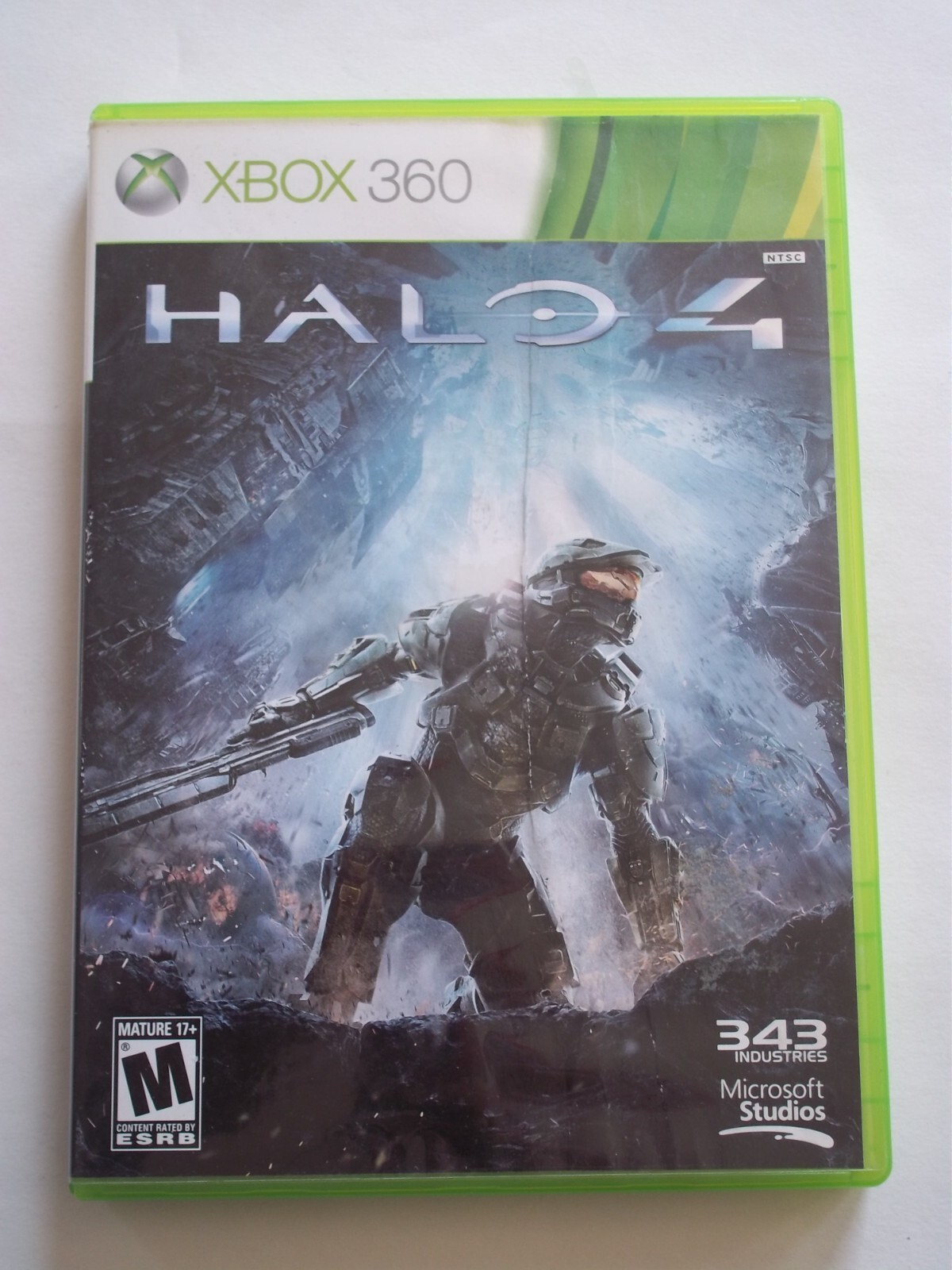 HALO 4 – Rated M – XBOX 360 Game Disc X2 & Case 343 Industries Microsoft Studios