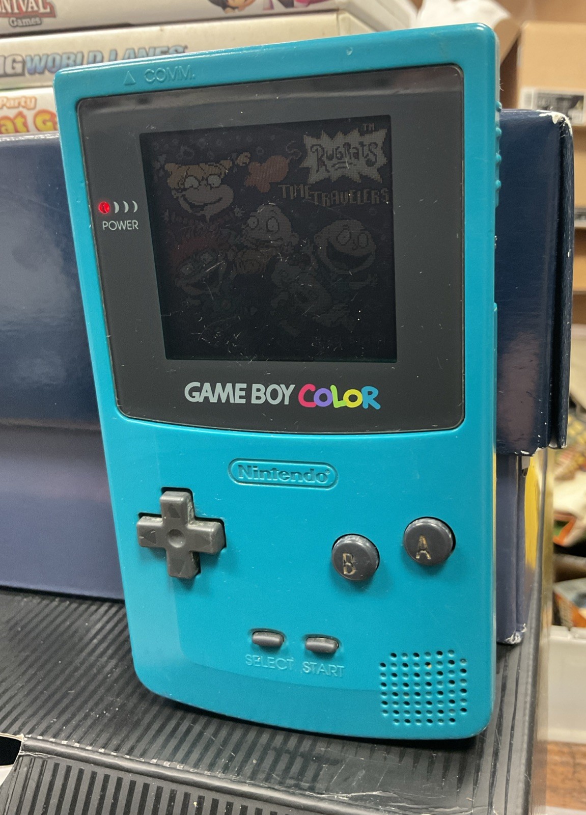 Nintendo Gameboy Boy Color Teal Green Console CGB-001 Tested & Working