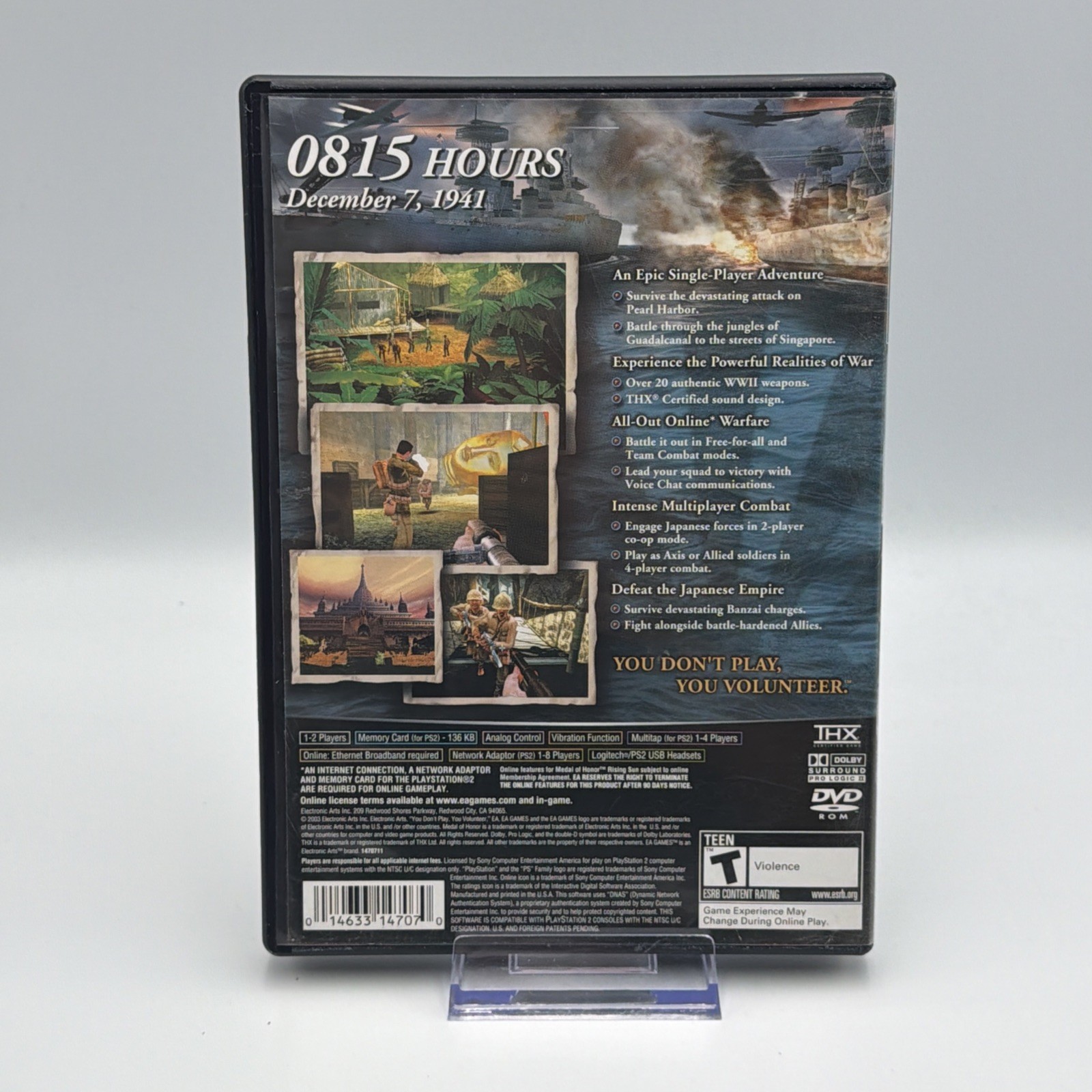Medal of Honor: Rising Sun (Sony PlayStation 2, 2003) CIB Black Label