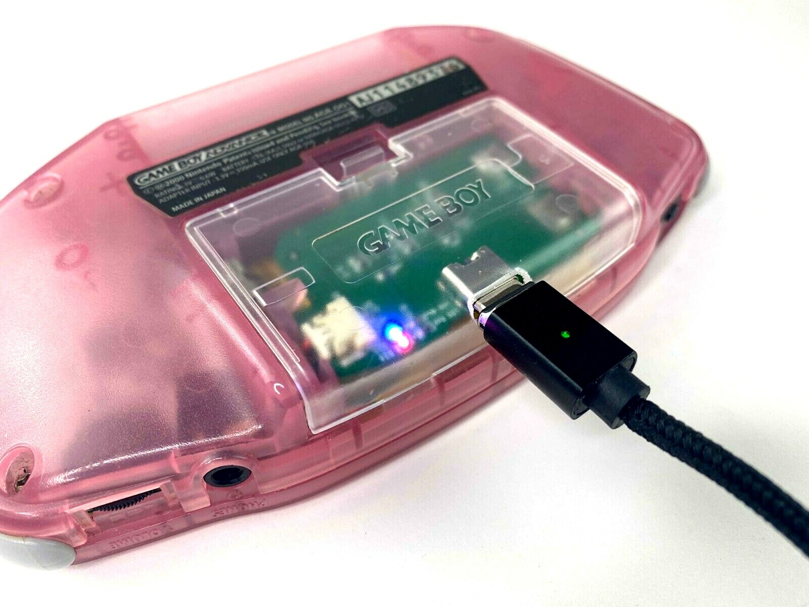 Gameboy Advance Rechargeable Battery Mod 1500mAh Li-ion USB-C for Game Boy GBA