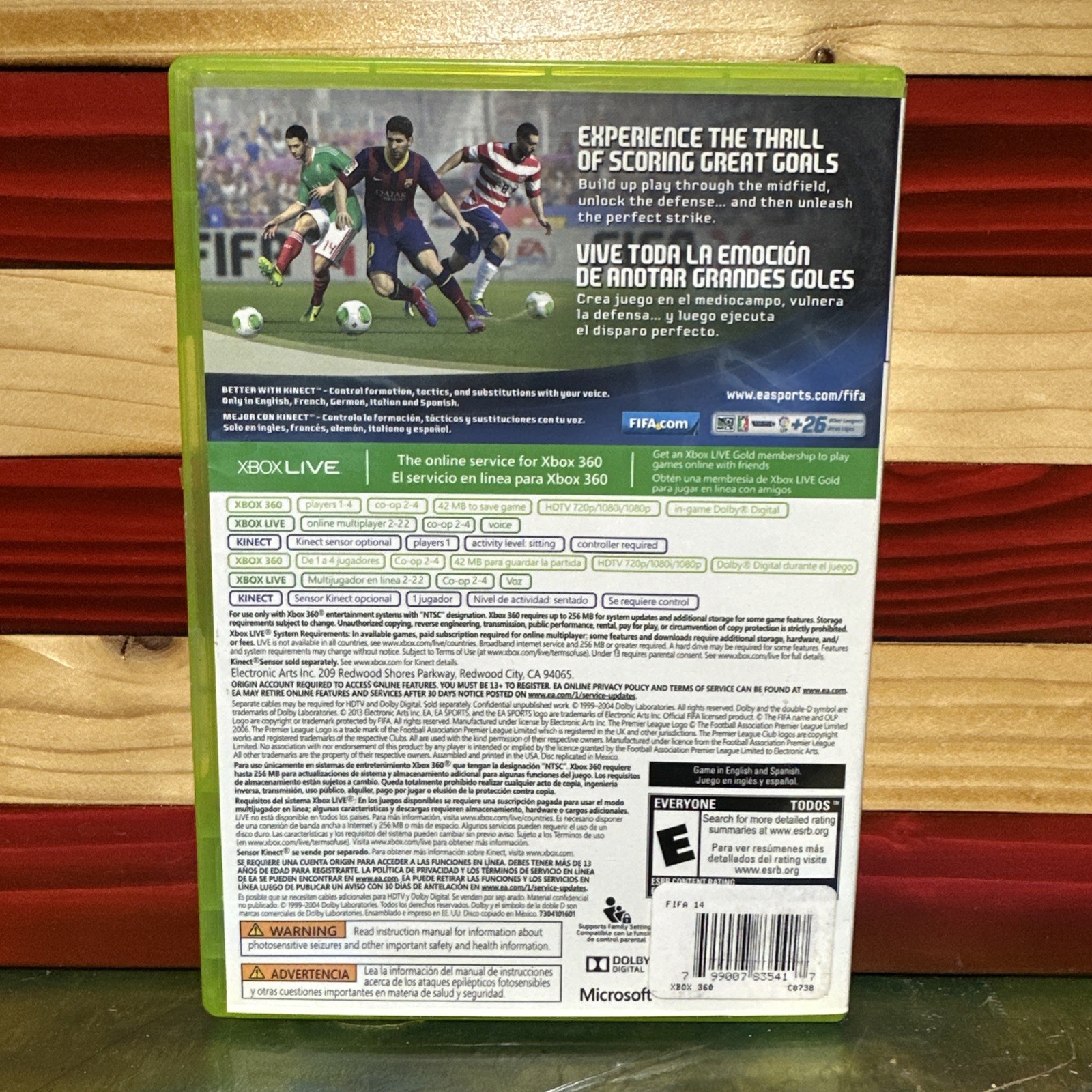 FIFA 14 (Microsoft Xbox 360, 2013) 14 day money back Guarantee!!