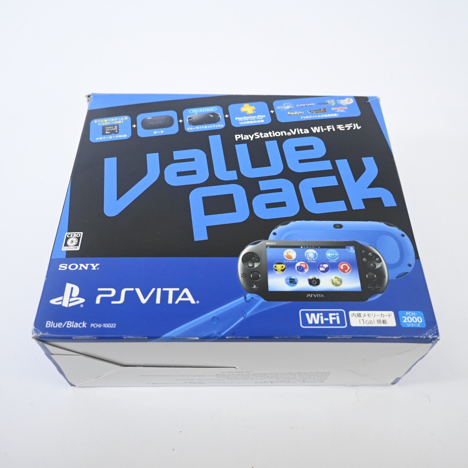 Sony PS Vita PCH-2000 Blue Black Wi-Fi Console Value Pack Tested