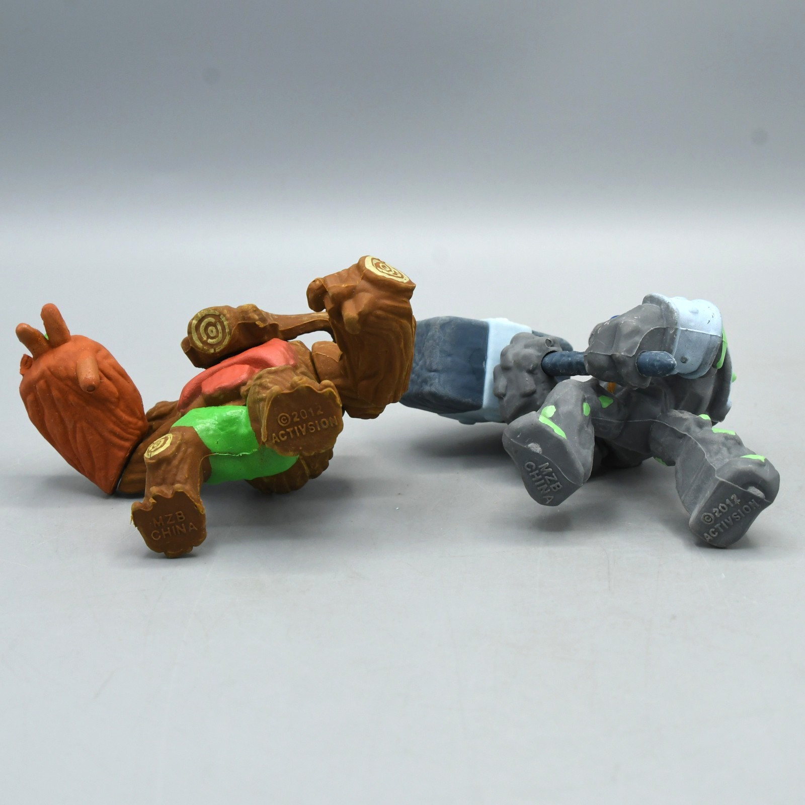 Skylanders Giants Puzzle Eraser Lot of 2 Tree Rex Crusher 2012 Activision