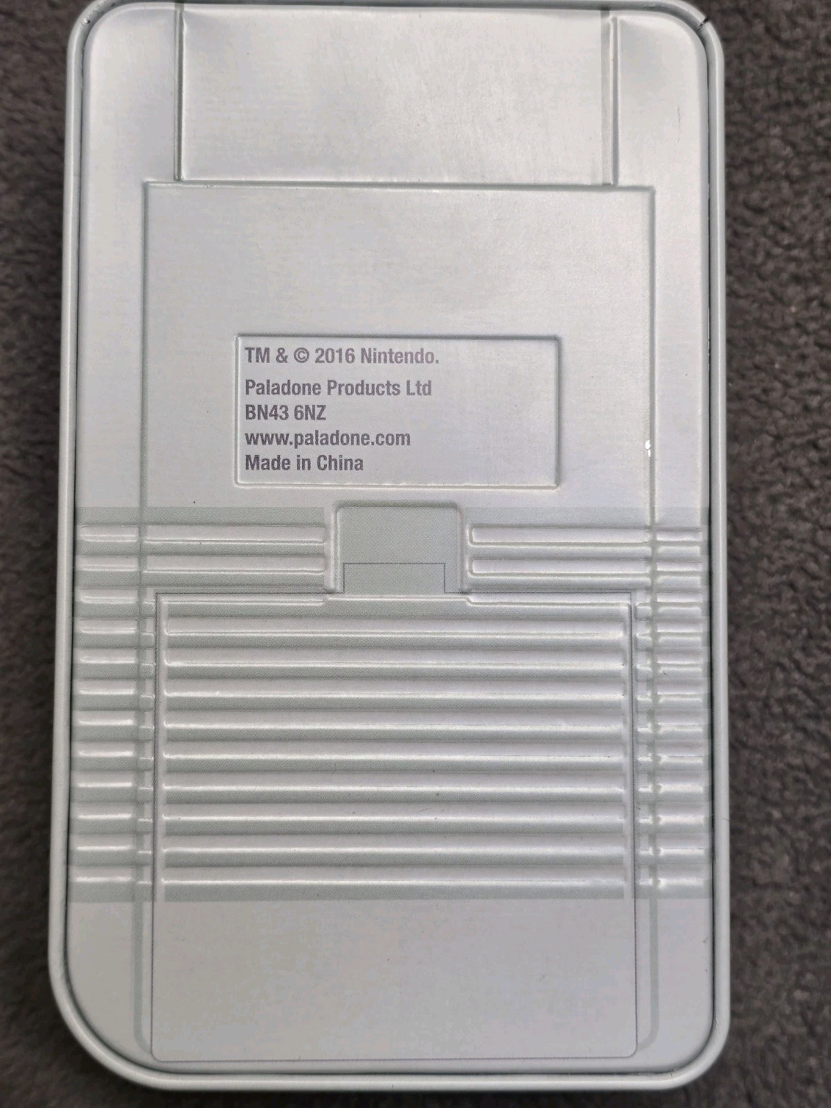 Nintendo Game Boy Tin Coin Bank Money Box Super Mario
