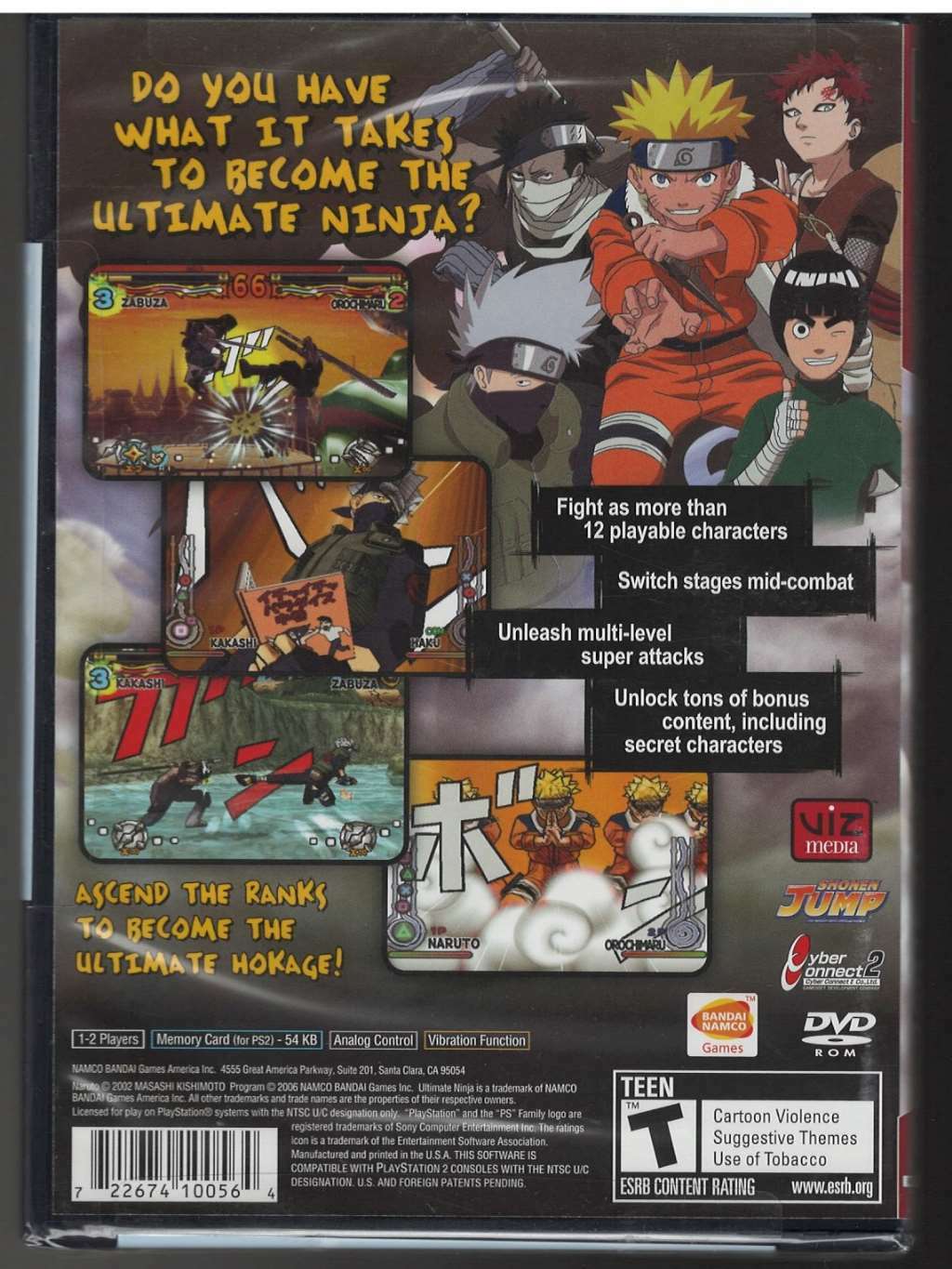Naruto Ultimate Ninja (Greatest Hits) PS2 (Brand New Factory Sealed US Version)
