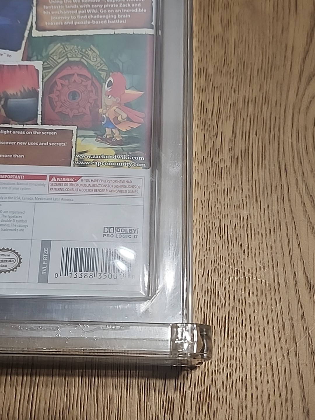 Zack & Wiki Quest for Barbaros Treasure Nintendo Wii new Magnetic Puzzle Variant
