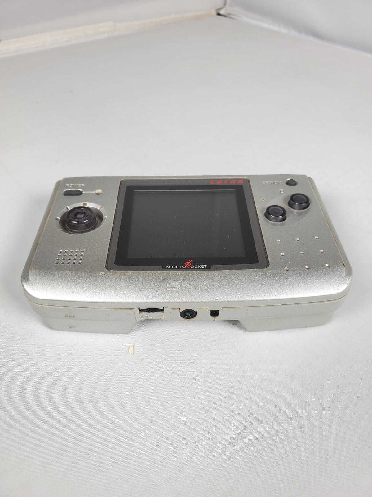SNK Neo Geo Pocket Color Console Platinum Silver Handheld System Vintage Used