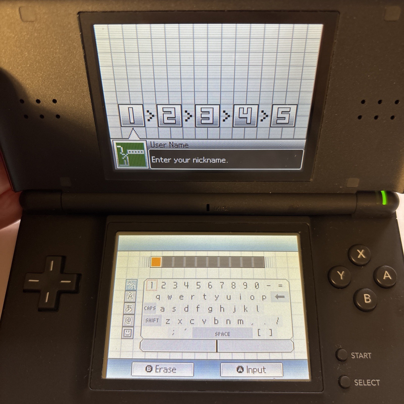 Red Nintendo DS Lite Console Tested Works W/ Nintendo Carrier & Mario Party Game