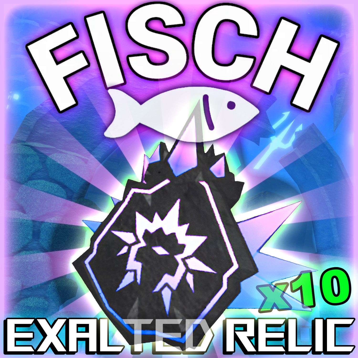 FISCH – 10 Exalted Relics ⚡FASTEST DELIVERY⚡fish/cs/coins/rare