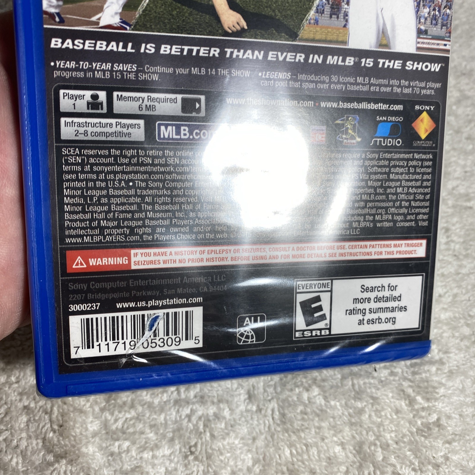 MLB: The Show 15 (PS Vita, 2015) NEW / SEALED Expired Sold AS IS VERY RARE HTF