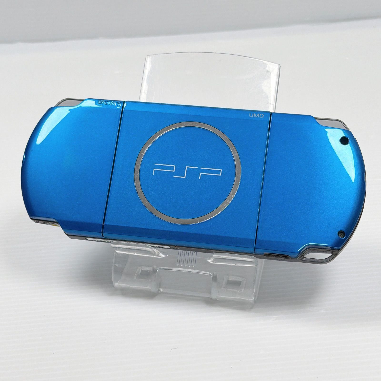 Sony PSP 3000 Vibrant Blue Handheld Console Charging USB Cable Tested Japan