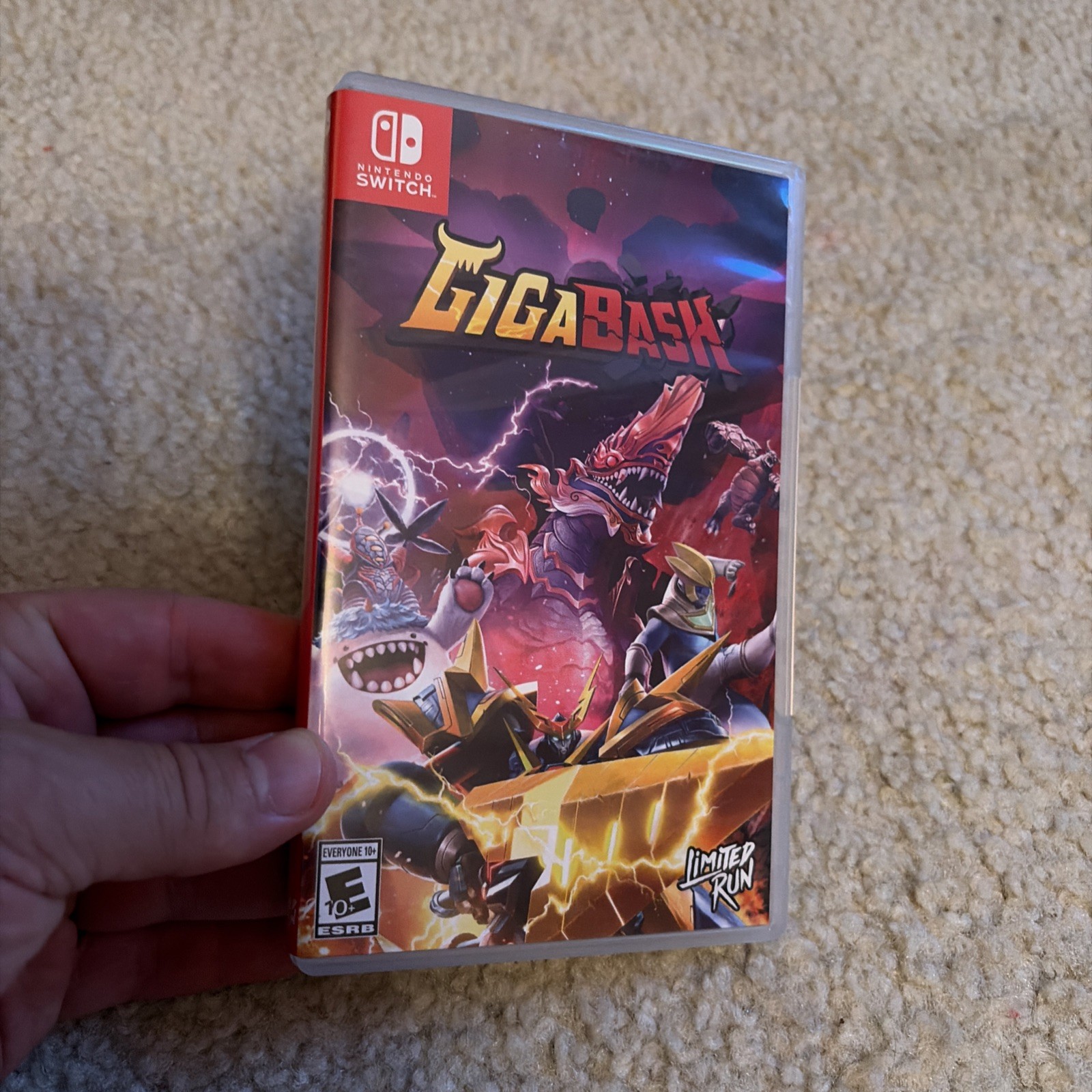Gigabash – Limited Run Games #218 – Nintendo Switch Complete RARE GIGA BASH