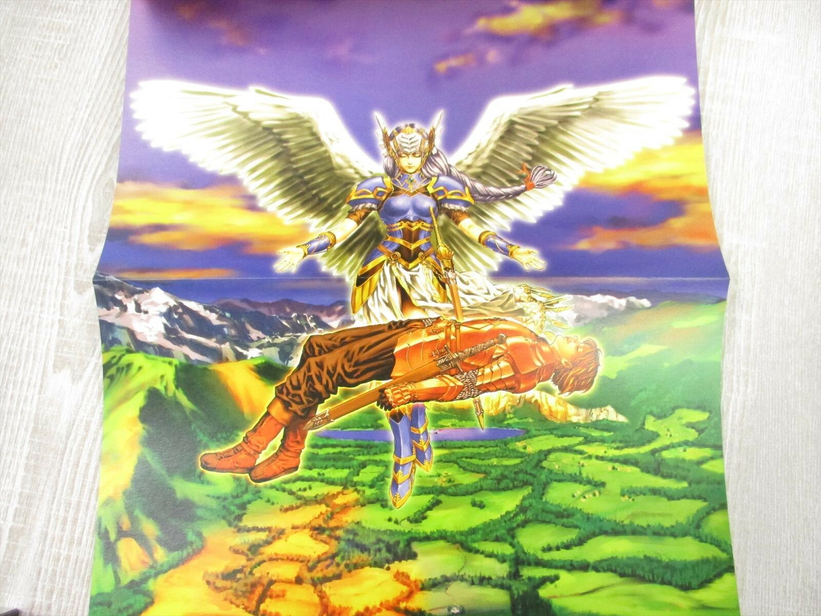 VALKYRIE PROFILE MATERIAL COLLECTION w/Poster Art Complete Set Book SeeCondition