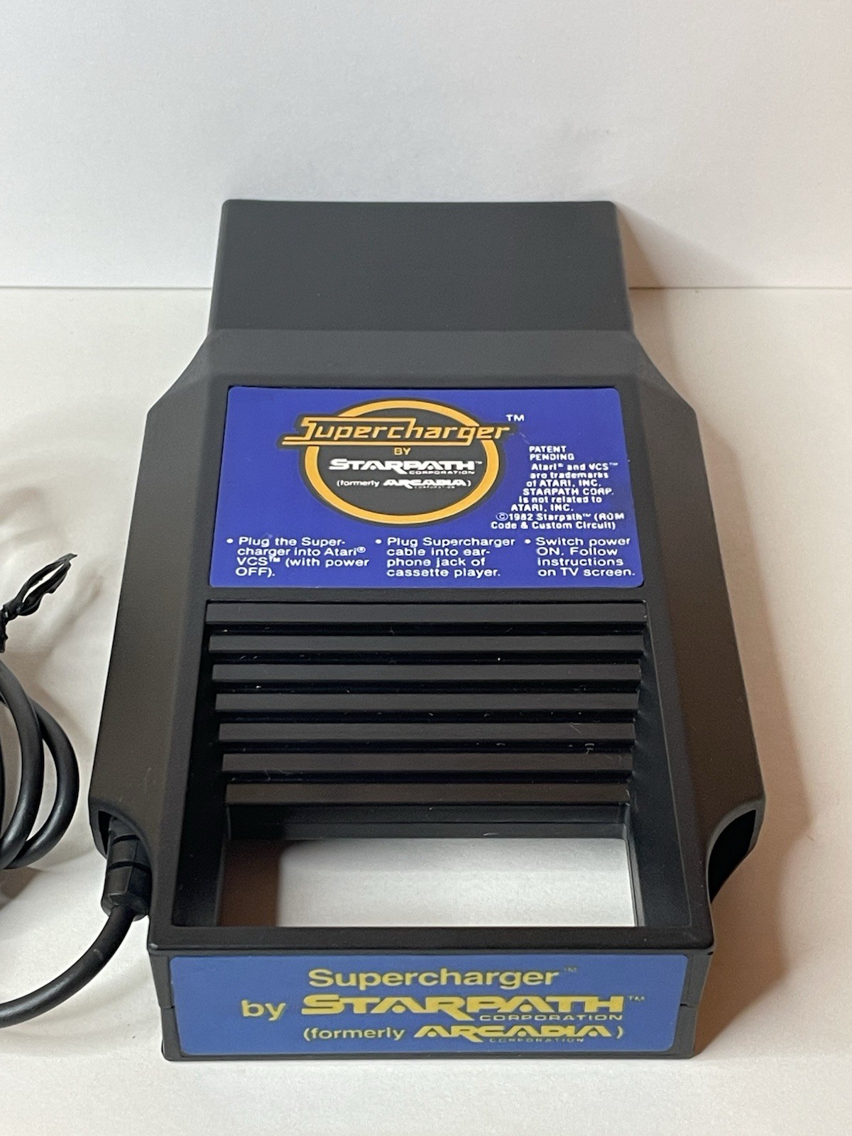 Supercharger by Starpath Arcadia Atari 2600 VCS Cassette Adapter Cleaned Tested