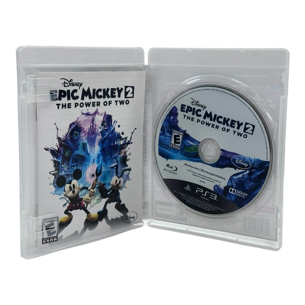 Disney Epic Mickey 2 The Power of Two game Playstation 3 PS3 2012 Rated E