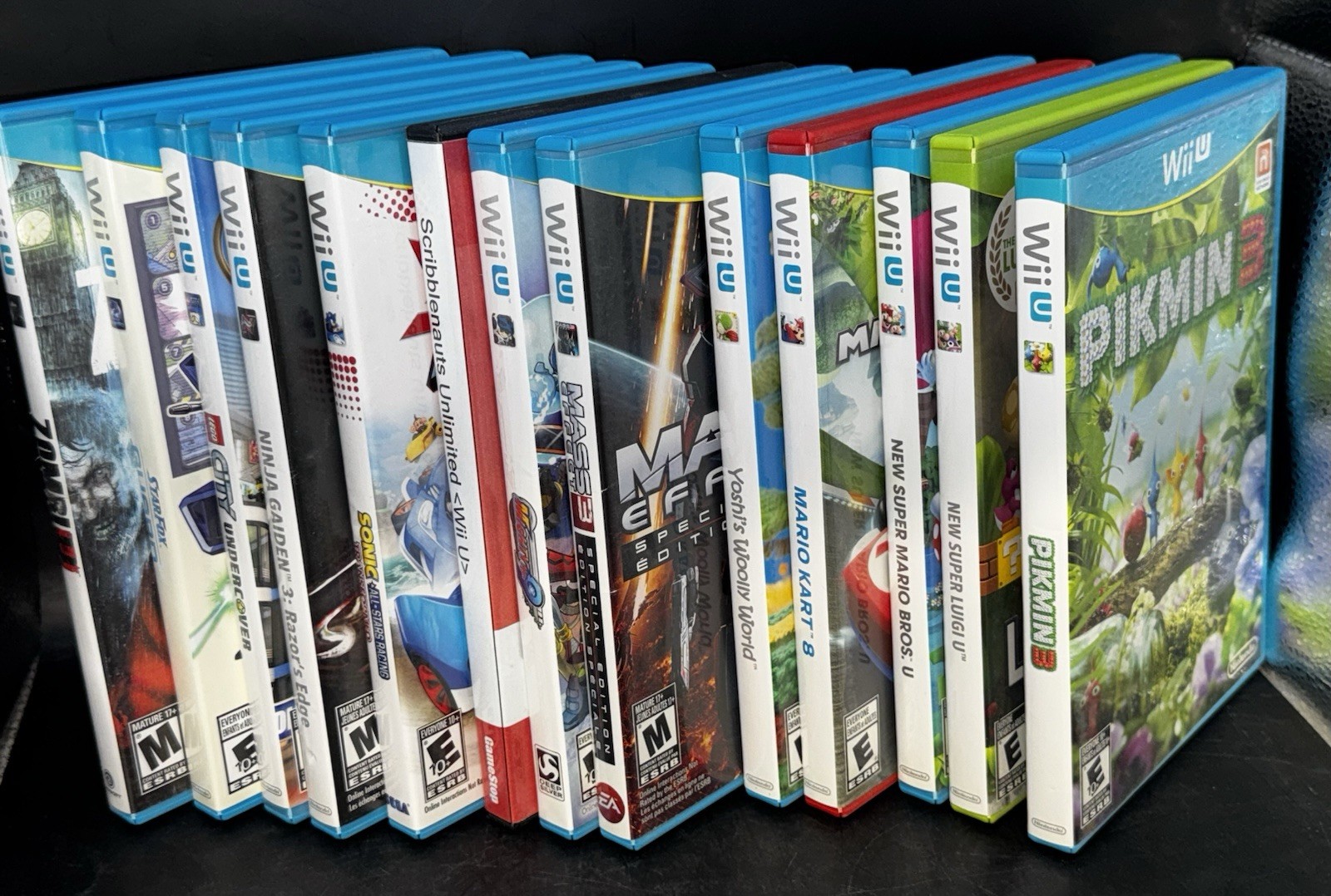 Lot Of 13 Nintendo Wii U Games Mario Luigi Pikmin Kart Yoshi Sonic Starfox