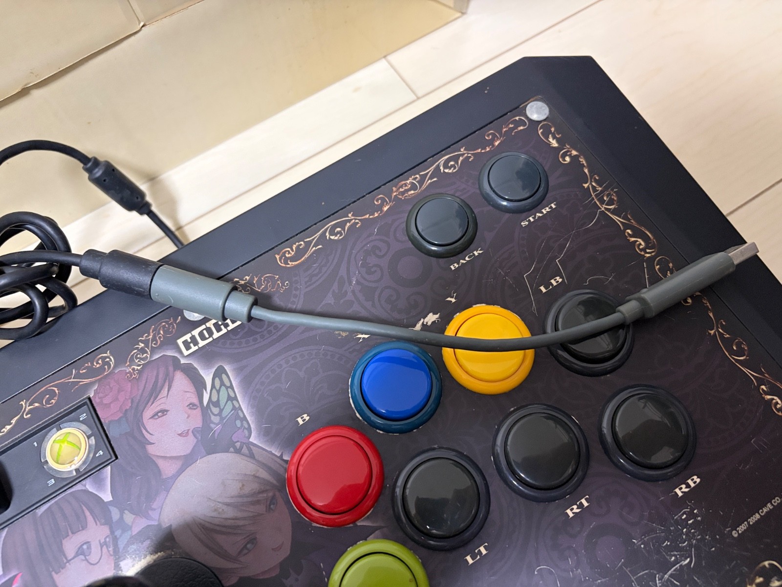Deathsmiles Arcade stick Controller Xbox 360 Japan Death smiles