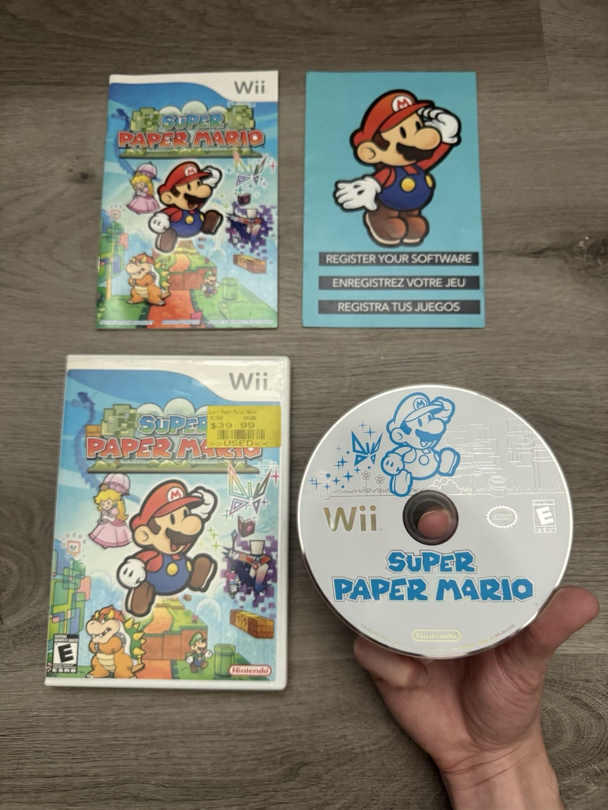 Nintendo Super Paper Mario Nintendo Wii 2007 Complete w/ case and manual