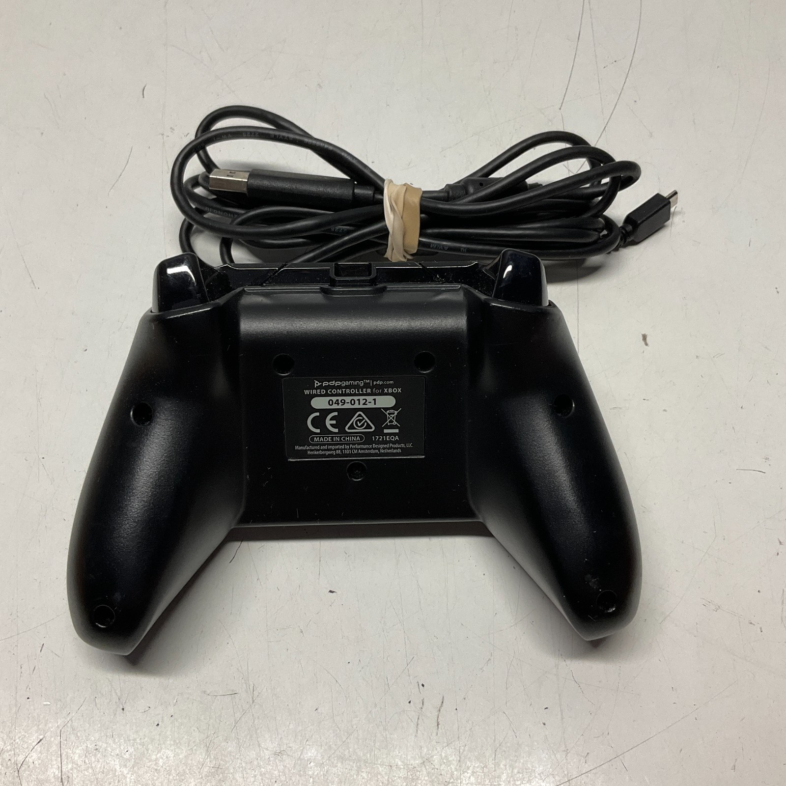 PDP Gaming Wired Xbox Controller – Model 049‑012‑1 – Black w/ Cable