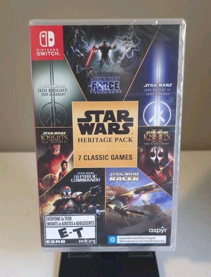 Star Wars Heritage Pack – (Nintendo Switch, 2023) New Factory Sealed 7 in 1
