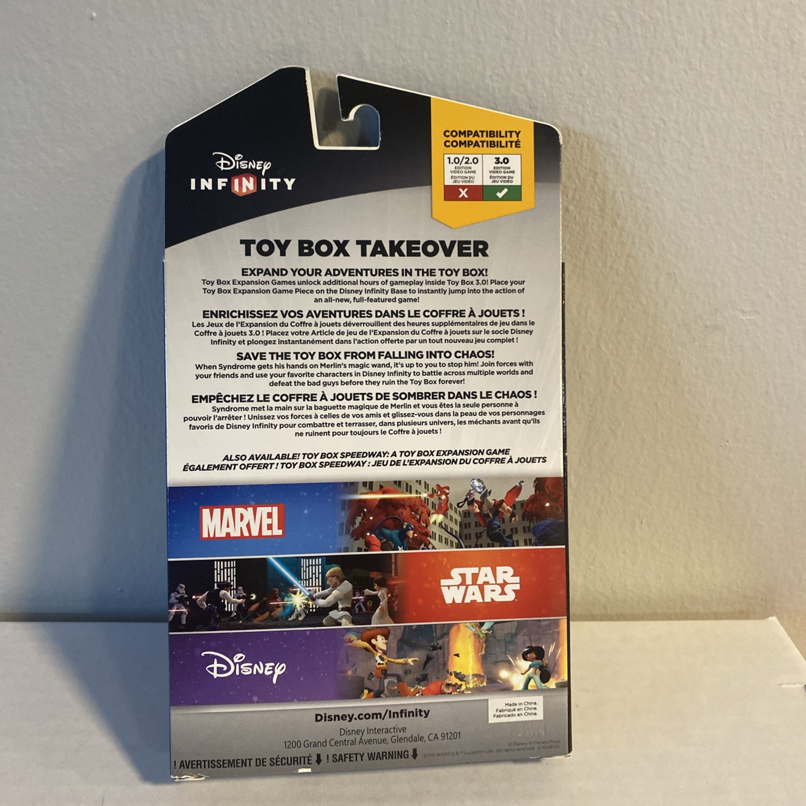 Disney Infinity 3.0 Edition Toy Box Takeover Expansion Pack Star Wars Marvel New
